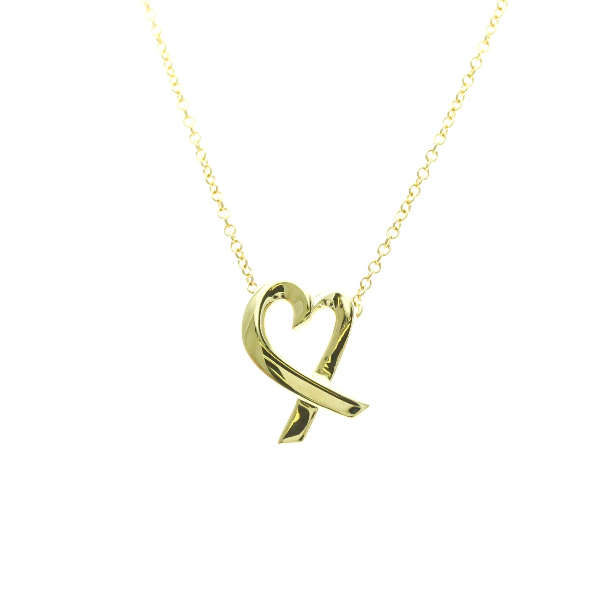 Tiffany & Co. Tiffany Loving Heart Necklace Yellow Gold (18K) No Stone Men,Women Fashion Pendant Necklace (Gold) Size ONE SIZE - 1 Thumbnail