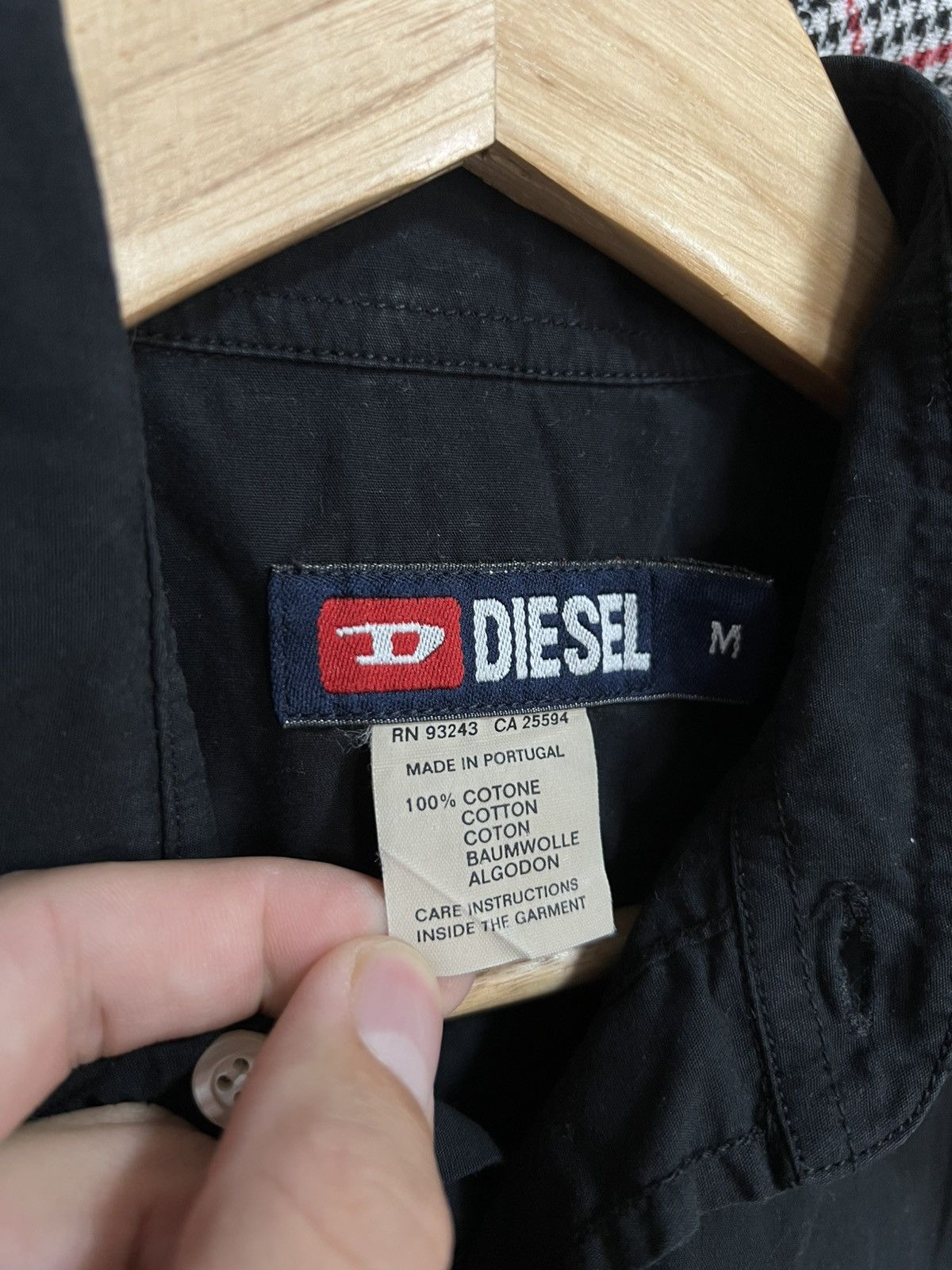 Diesel Diesel Mechanic Button Up Shirt M 90s Black Logo Patch Work Size US M / EU 48-50 / 2 - 5 Thumbnail