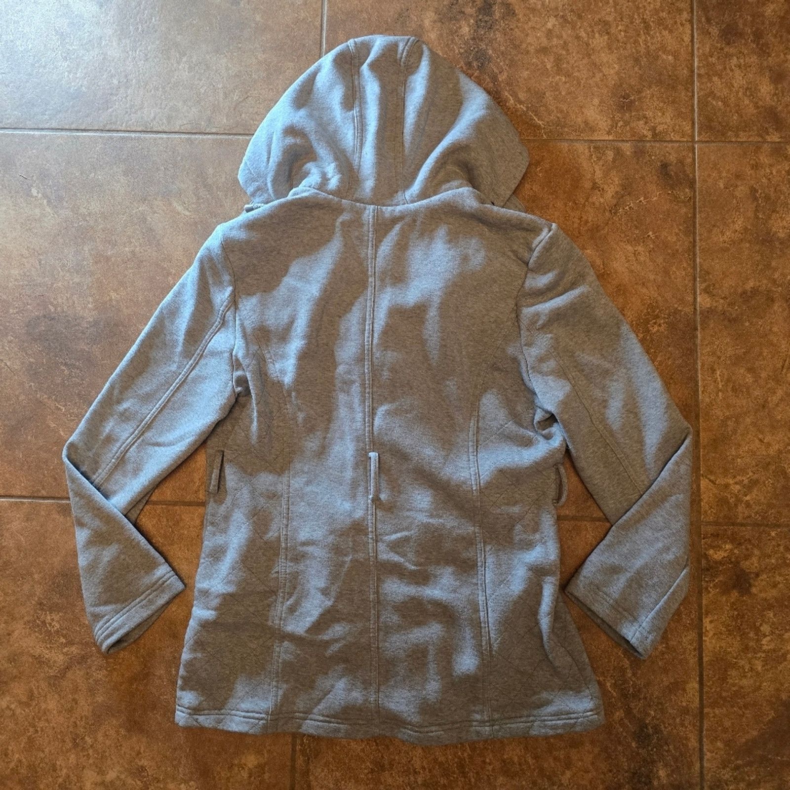 Other Grey | SIMPLY STYLED | Hooded Pea Coat Size L / US 10 / IT 46 - 2 Thumbnail
