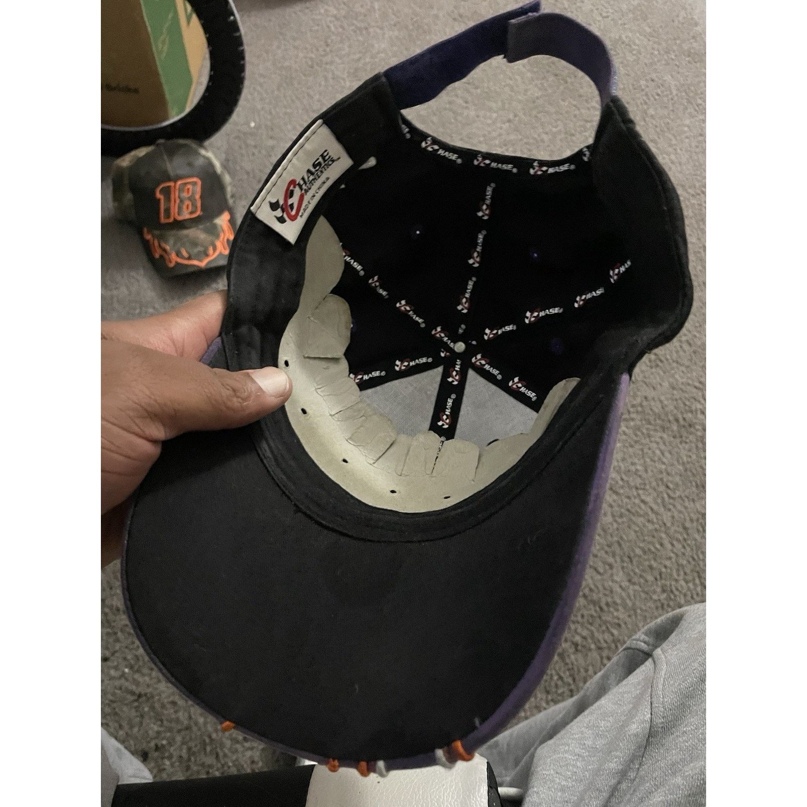 Chase Authentics Chase Authentics FedEx Racing Hat #11 Denny Hamlin NASCAR Size ONE SIZE - 3 Thumbnail