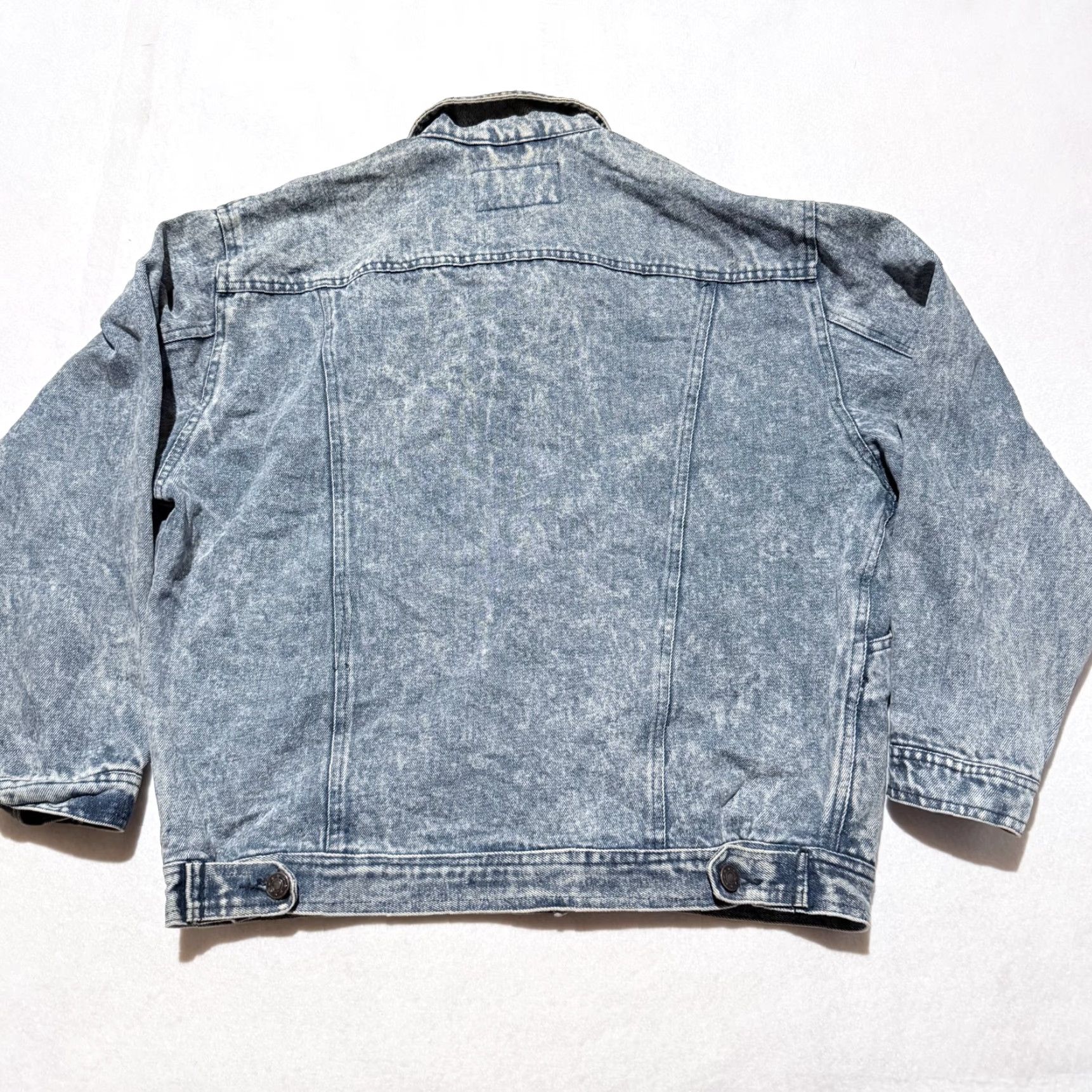 Denime VINTAGE Nuggets Wear Trucker Jacket Blue Acid Wash Denim Oversized Retro Y2K - Medium Mens Jacket Size US M / EU 48-50 / 2 - 2 Thumbnail