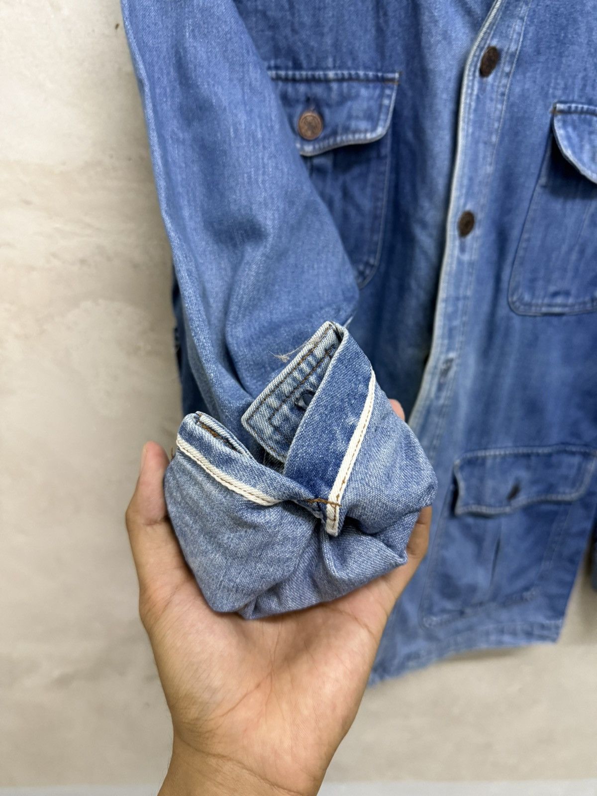 Vintage Vintage Big Yank Blue Denim Jean Trucker Jacket Size US M / EU 48-50 / 2 - 12 Thumbnail