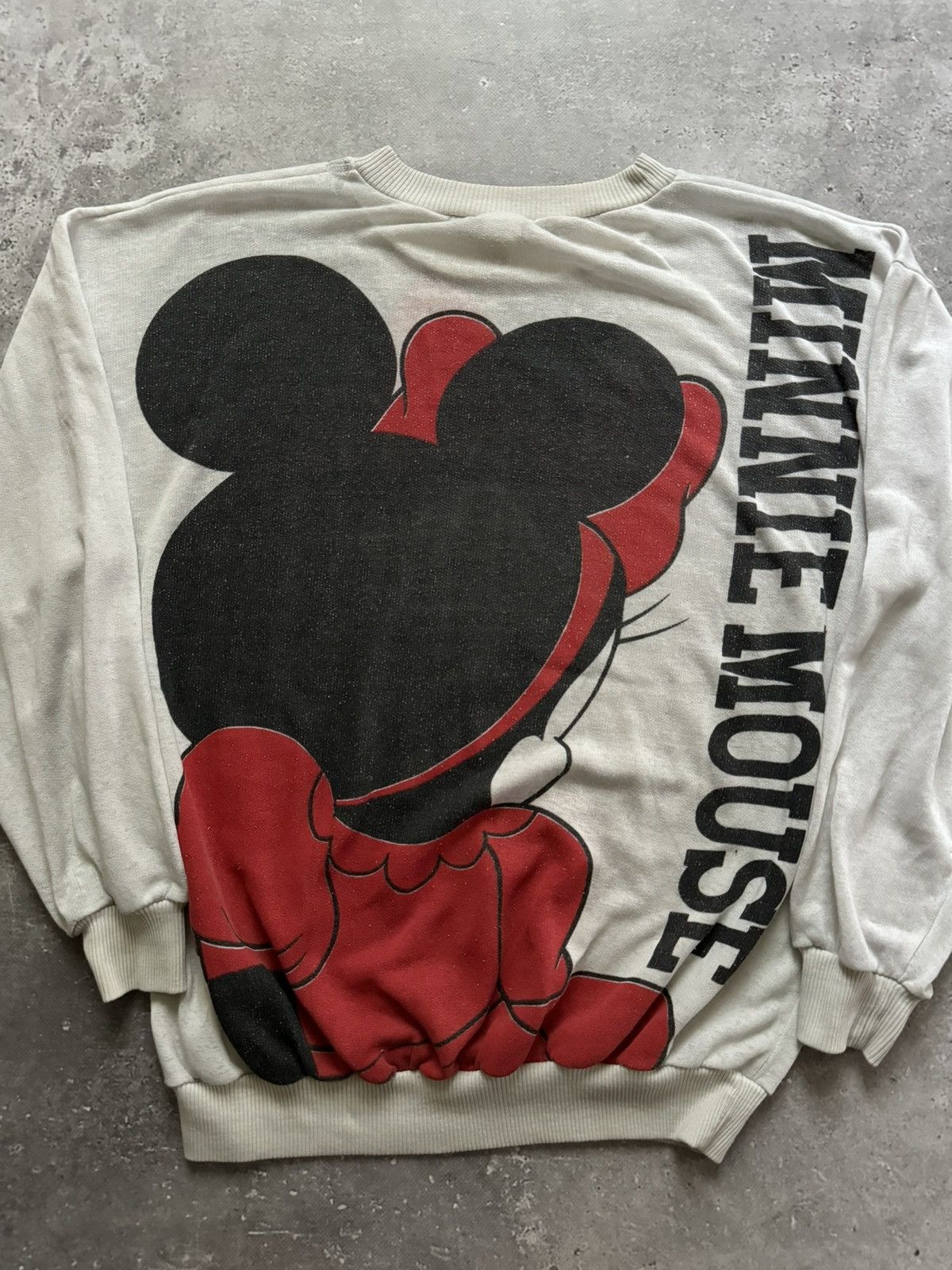 Disney × Mickey Mouse × Vintage Vintage 80s Disney Minnie Mouse Pajamas Sweatshirt Size L / US 10 / IT 46 - 7 Thumbnail