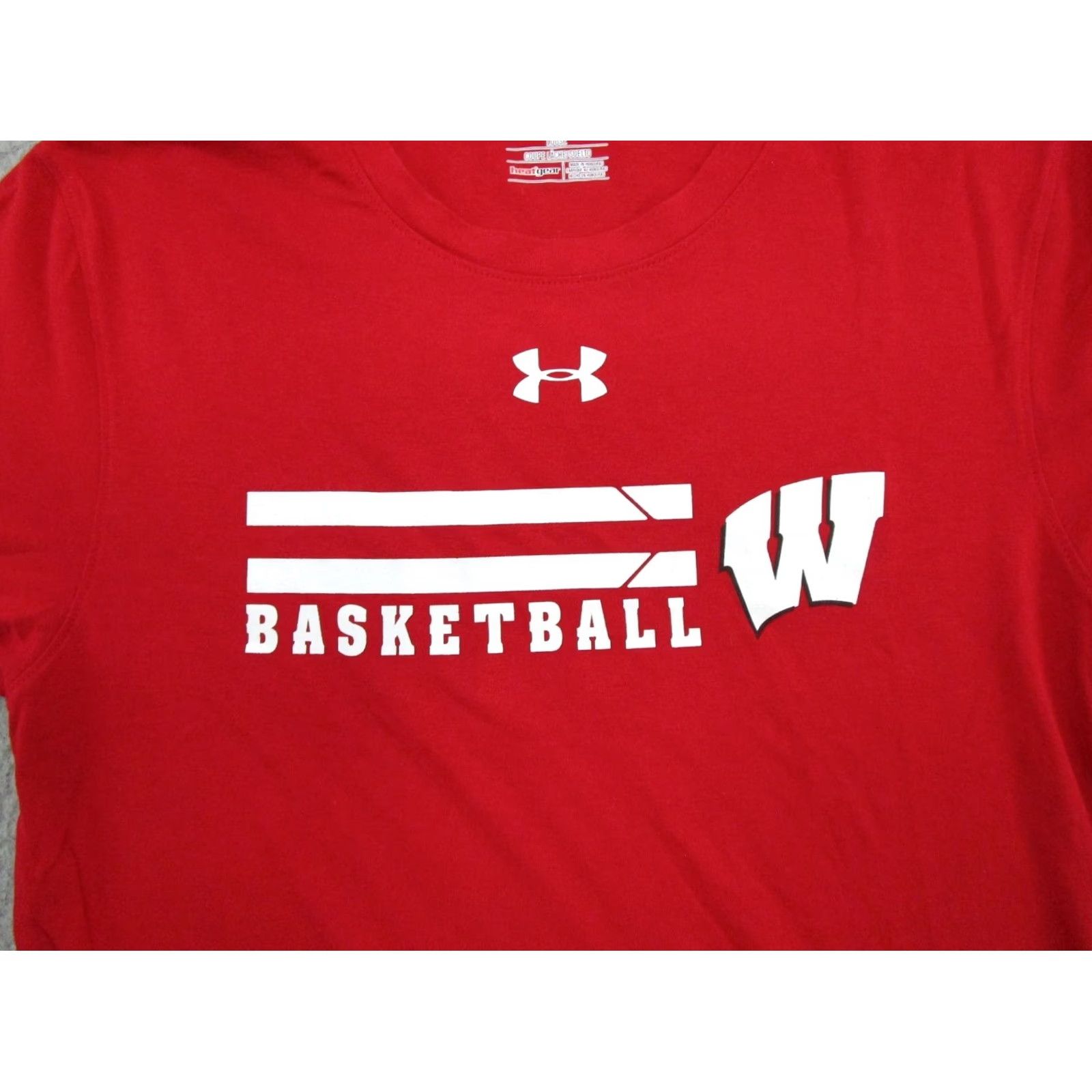 Under Armour Under Armour Wisconsin Badgers I Will Double Sided Shirt NCAA Size S Red Cotton T-Shirt Mens Size US S / EU 44-46 / 1 - 2 Thumbnail