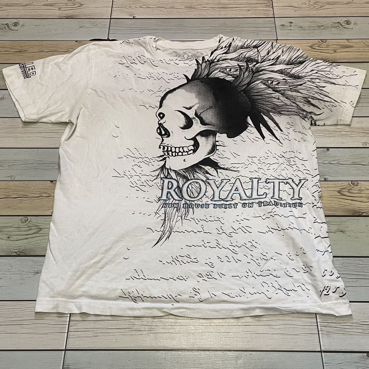 Affliction × Ed Hardy × Tapout Rare Xzavier Wings Cross Tee Y2K Affliction Style Size US M / EU 48-50 / 2 - 1 Thumbnail