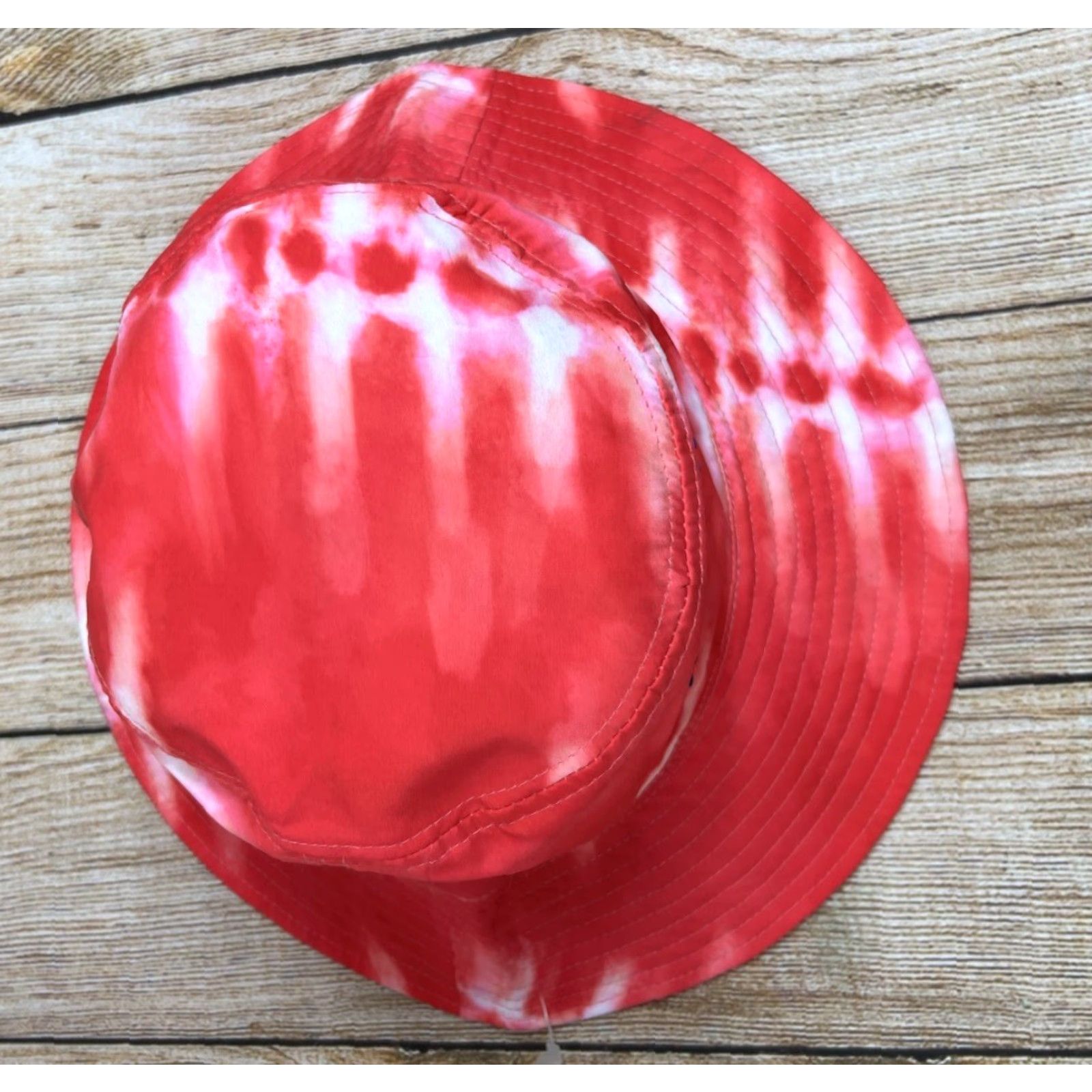 Vintage Alvin’s Island Bucket Hat Tie Dye Red Orange Beach Alabama One Size Men Beach Size ONE SIZE - 2 Thumbnail