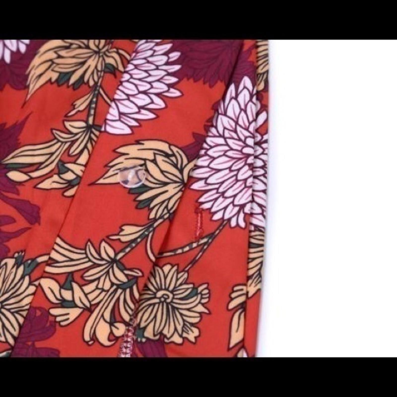 Designer Kimono Flora Boho Dress With Tie Sleeves Mini Hem NWT Size M / US 6-8 / IT 42-44 - 6 Thumbnail