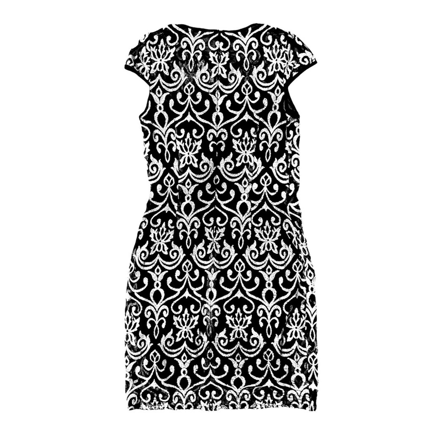 Adrianna Papell HAILEY BY ADRIANNA PAPPELL BEADED DRESS Size S / US 4 / IT 40 - 4 Thumbnail