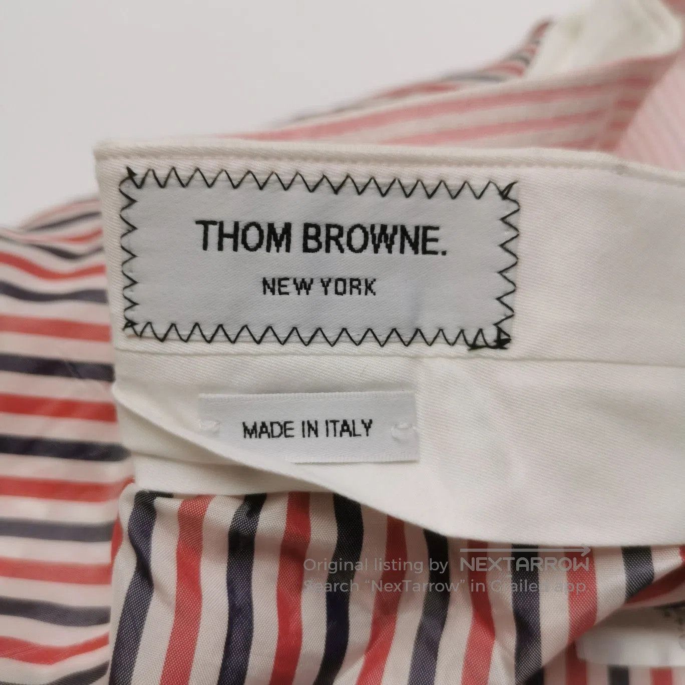 Thom Browne Thom Browne Gray Cotton Tailored Cuffed Pants. Size 37" - 5 Thumbnail