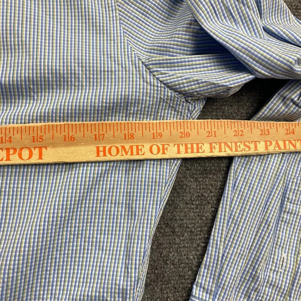 David Donahue David Donahue Shirt Men's 15 Plaid Trim Button Up 32/33 Size US S / EU 44-46 / 1 - 5 Thumbnail