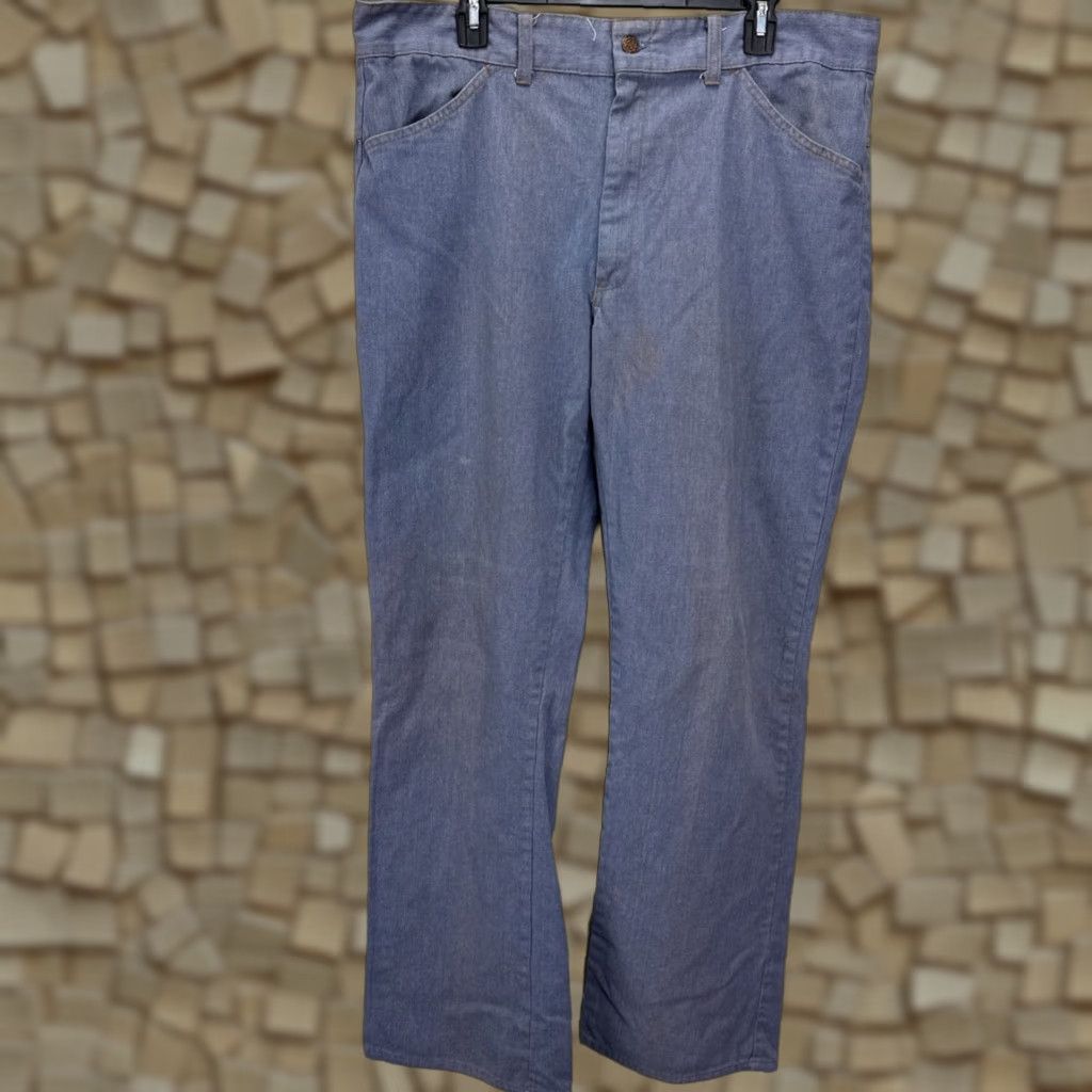Denime VINTAGE Oak Leaf Scoville 70s Bootcut Jeans 38x34 Blue Mid Rise Mens Size US 38 / EU 54 - 1 Thumbnail