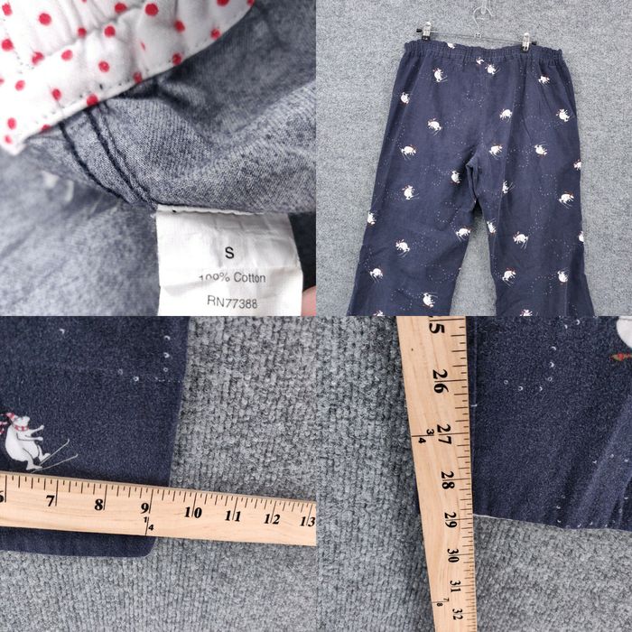 J.Crew J.CREW Pajama Pants Mens S Small Blue Polar Bear Santa Hat