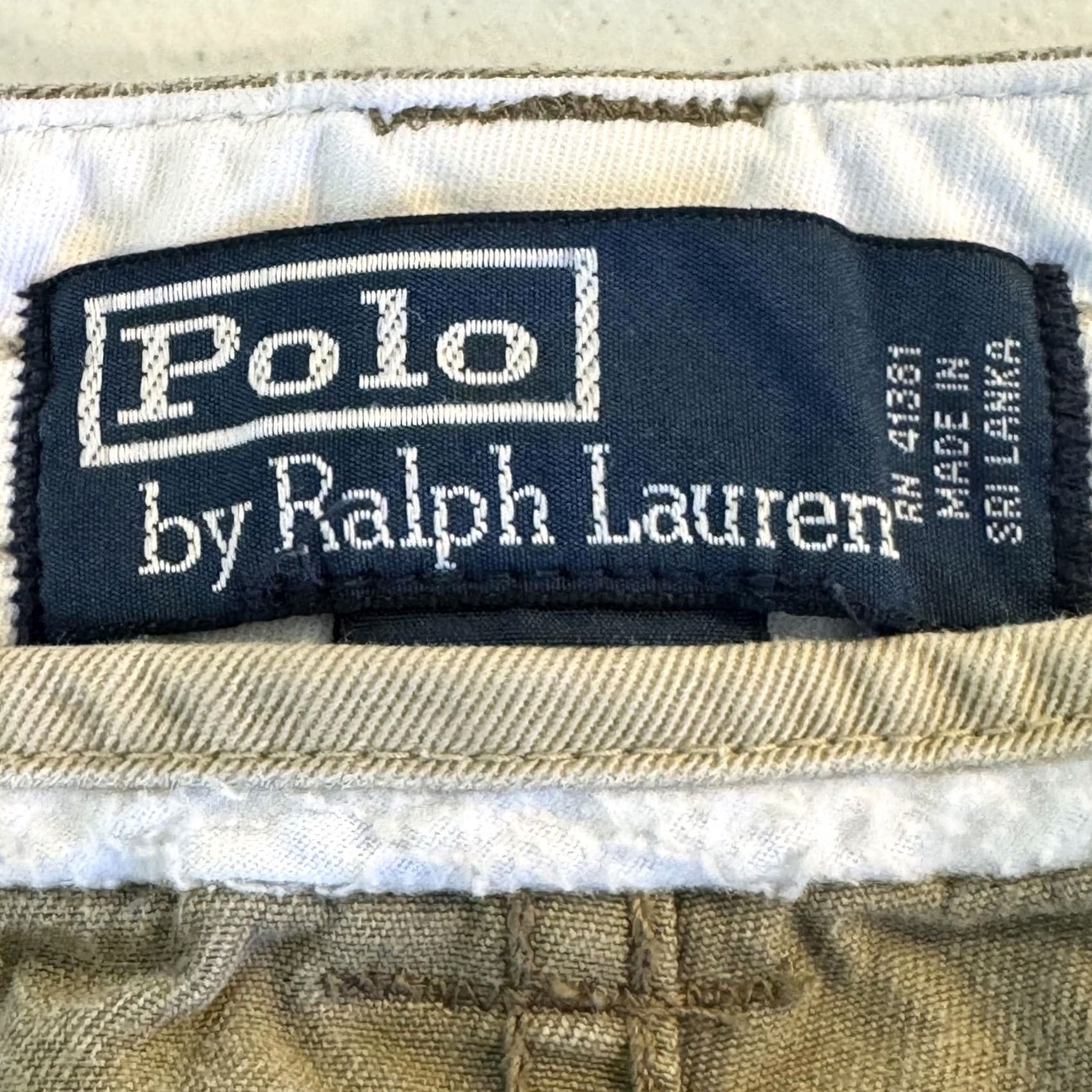 Polo Ralph Lauren VINTAGE Polo Ralph Lauren Cargo Shorts Mens 40 Khaki Classic Chino Utility Pockets Size US L / EU 52-54 / 3 - 7 Thumbnail