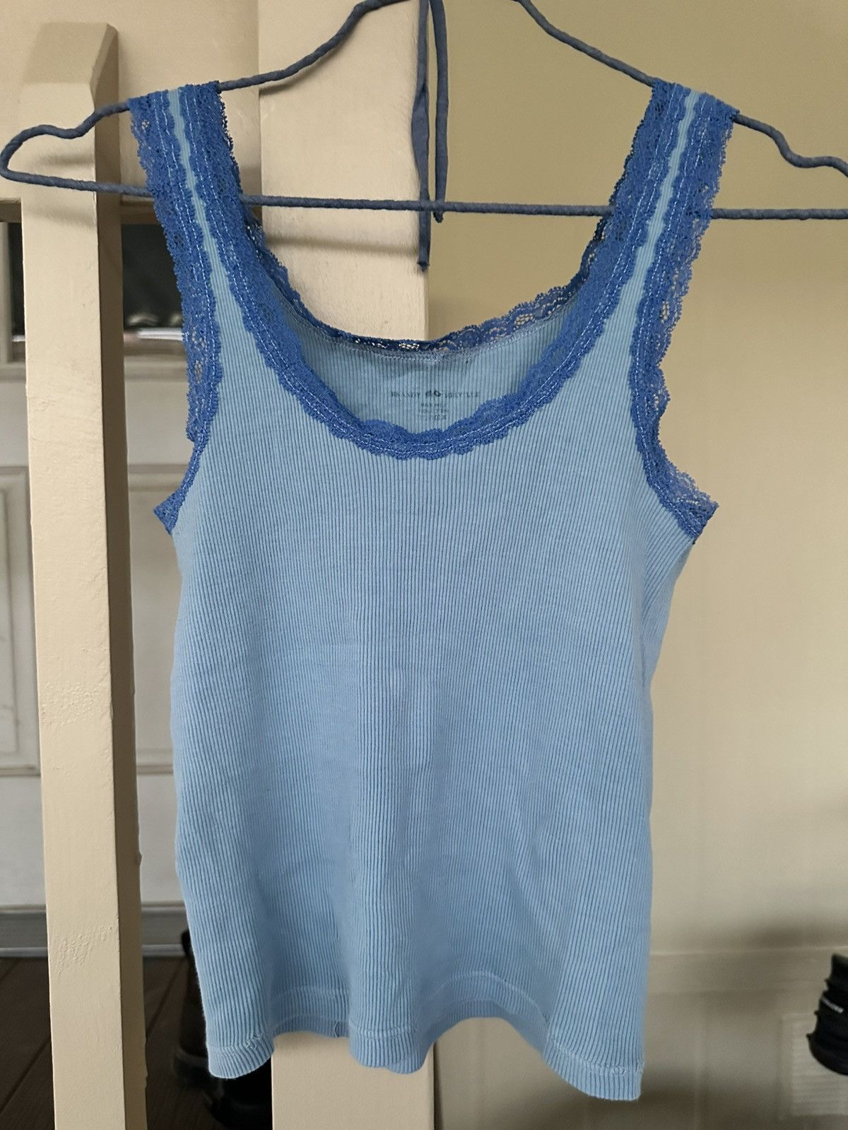 Brandy Melville Blue lace Brandy Melville tank top Size ONE SIZE - 1 Thumbnail