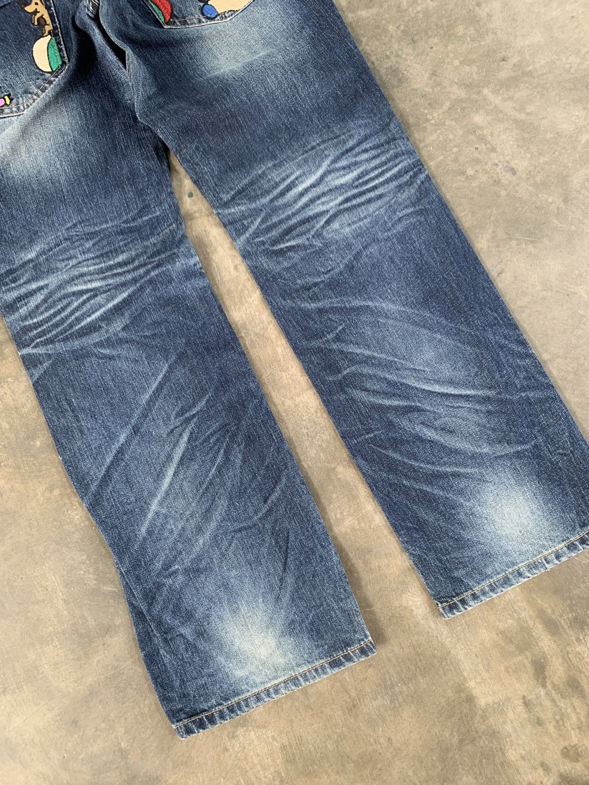Japanese Brand Lolita circus embroidery whiskered jeans Size 34" / US 12 / IT 48 - 4 Thumbnail