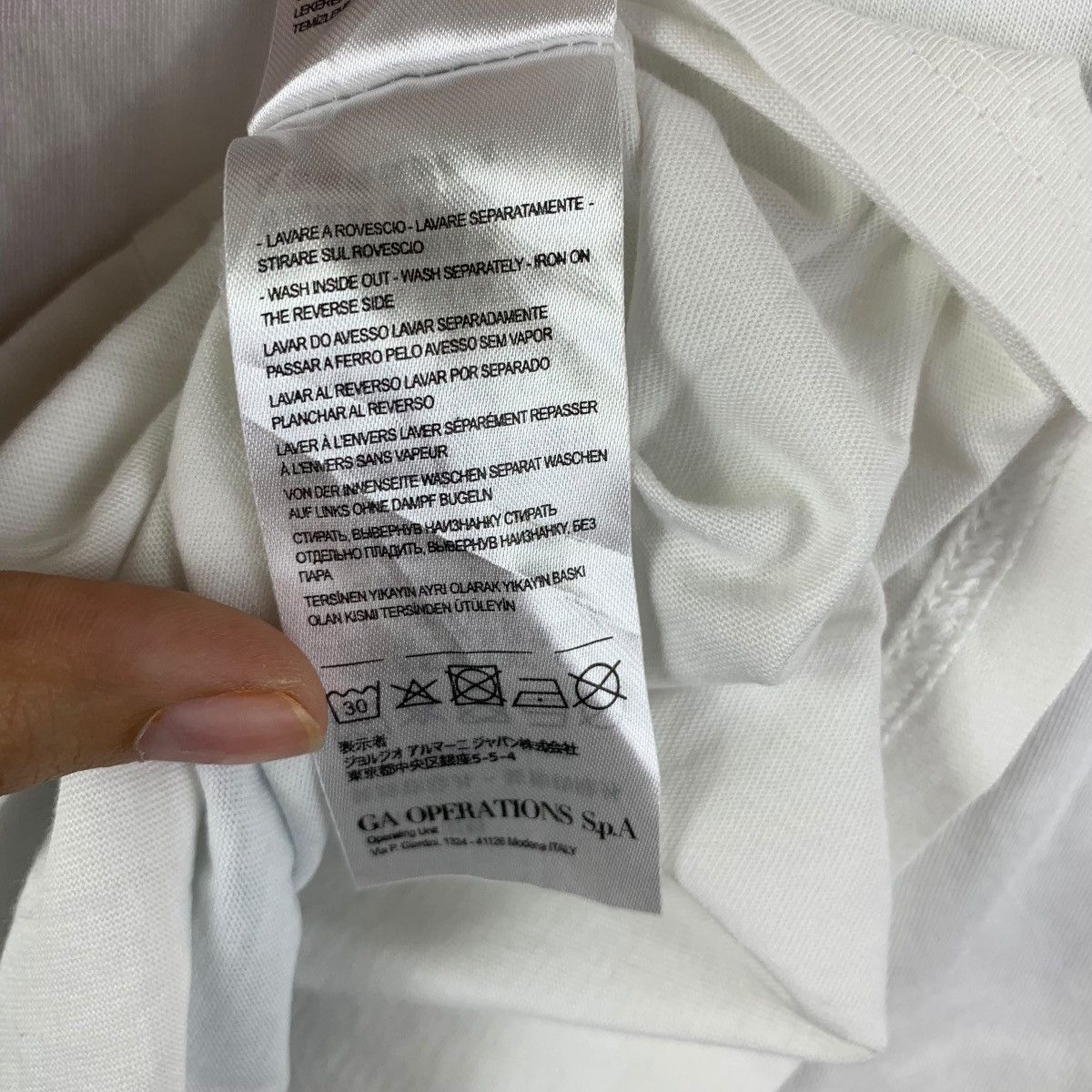 Armani Exchange ARMANI EXCHANGE Organic Prima Cotton Fiber Tee Shirt Top Size M / US 6-8 / IT 42-44 - 9 Thumbnail