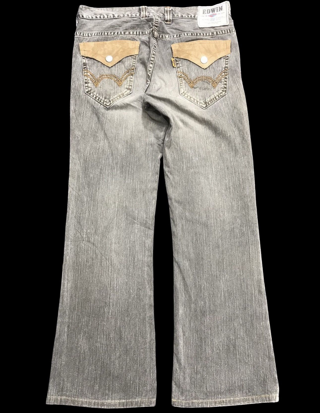 Edwin 💥FLARE💥EDWIN NAVAJO BLACK WASH SICK FADES WIDE DENIM F251 Size US 36 / EU 52 - 2 Thumbnail