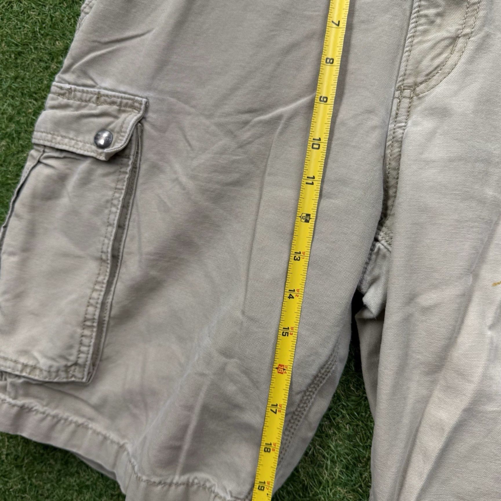 Carhartt VINTAGE Carhartt Men's Cargo Shorts 36 Relaxed Fit Canvas Outdoor Workwear Beige Summer Casual Size US 36 / EU 52 - 5 Thumbnail