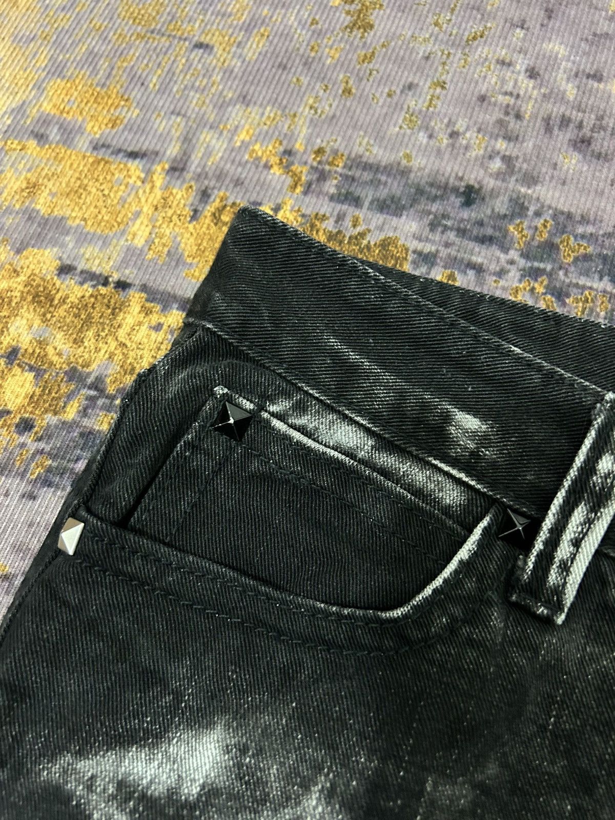 Tornado Mart Xfrm Skull Swarovski Clawmark Studded Jeans Size US 31 - 14 Thumbnail