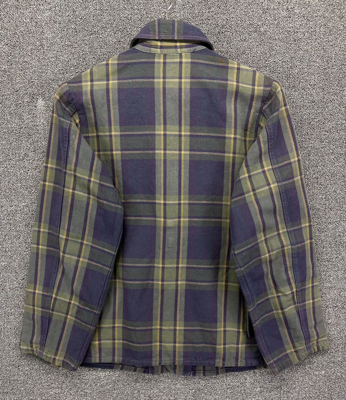 45rpm Vintage 90s 45Rpm Rare Shadow Plaid Button Up Jacket Size M / US 6-8 / IT 42-44 - 10 Thumbnail