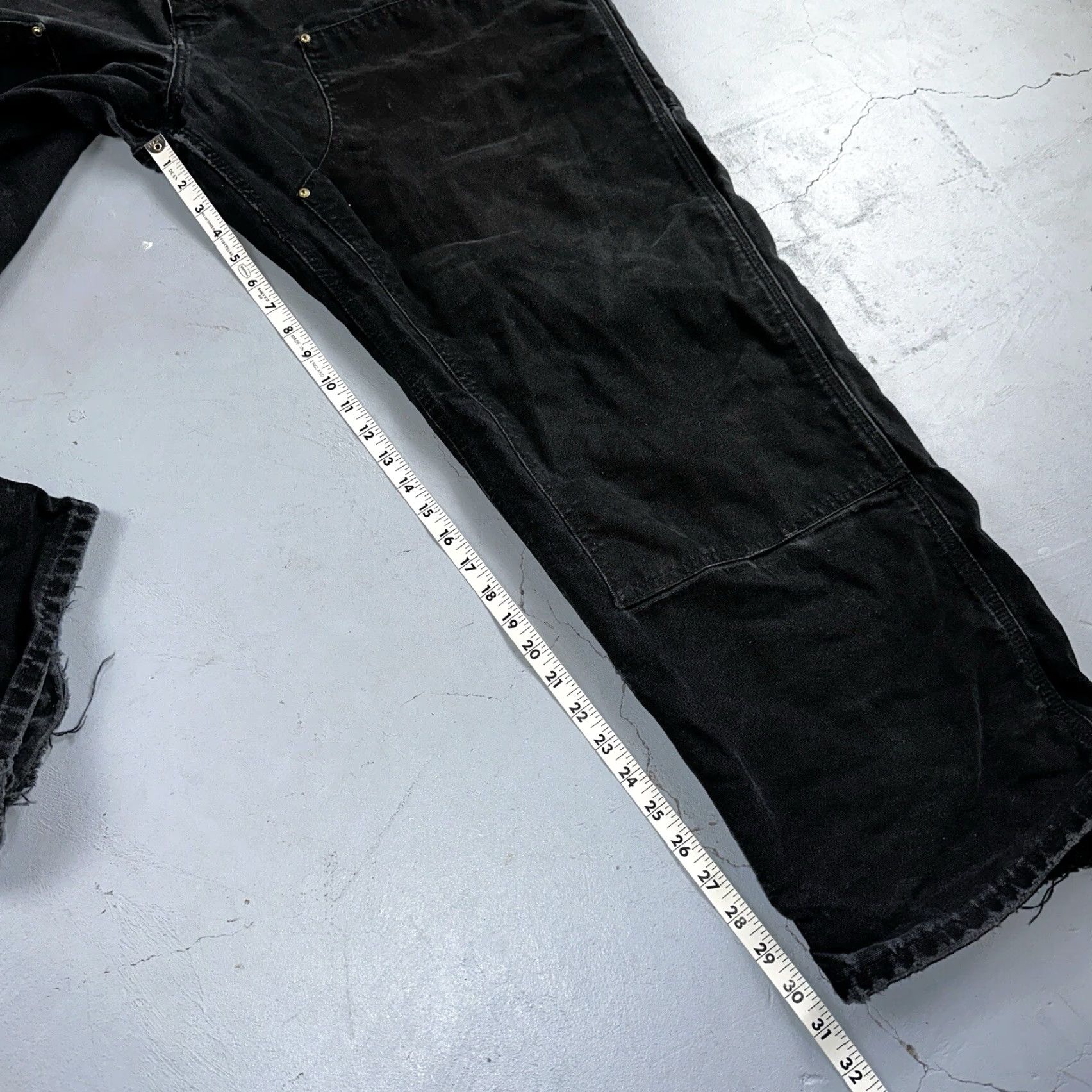 Carhartt VINTAGE Carhartt VTG Double Knee Carpenter Pants USA B01 BLK Black 42x31 Size US 42 / EU 58 - 4 Thumbnail