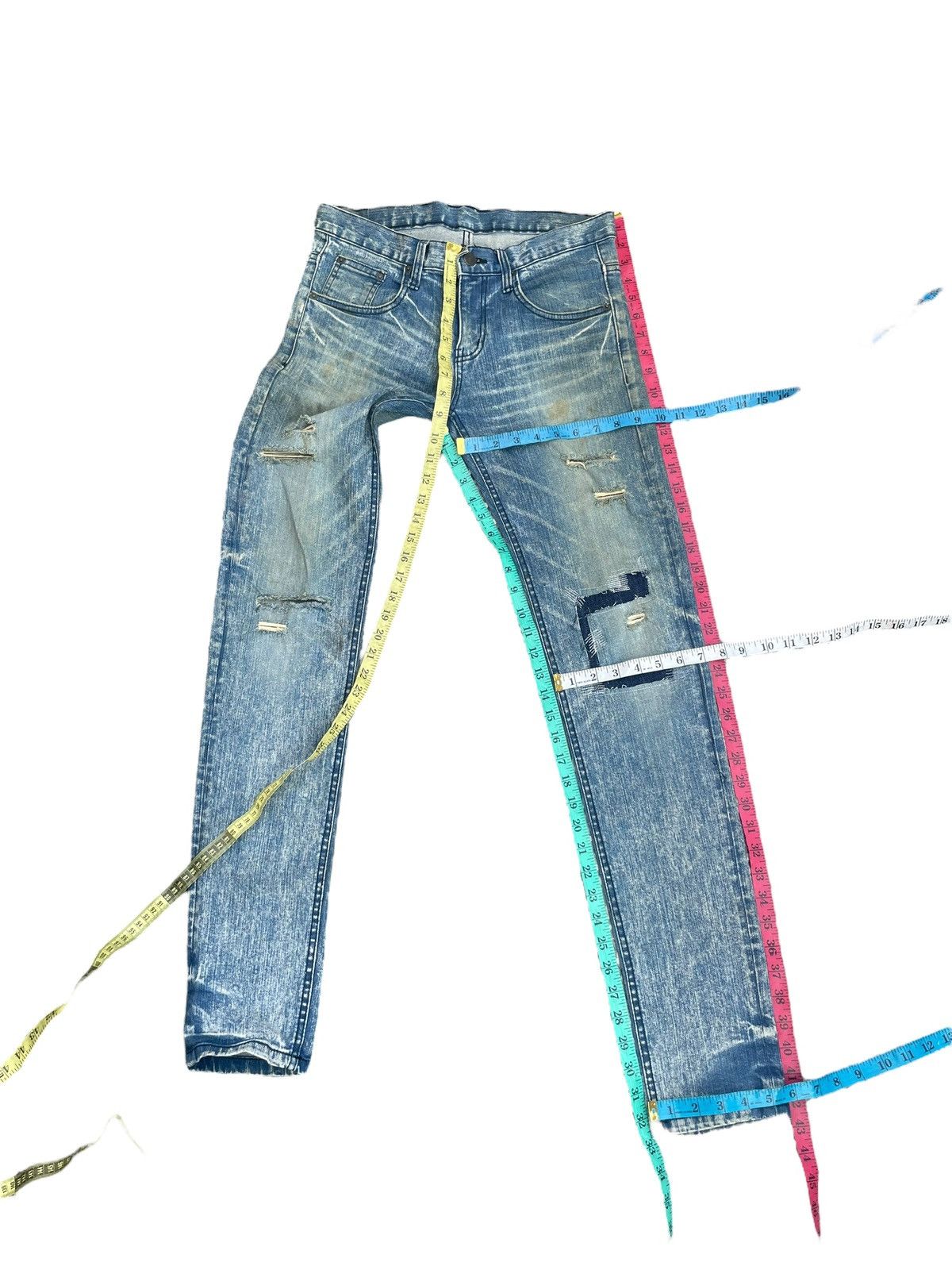 Designer × Hells Bells Hells Bells Distresed Denim Size US 32 / EU 48 - 12 Thumbnail