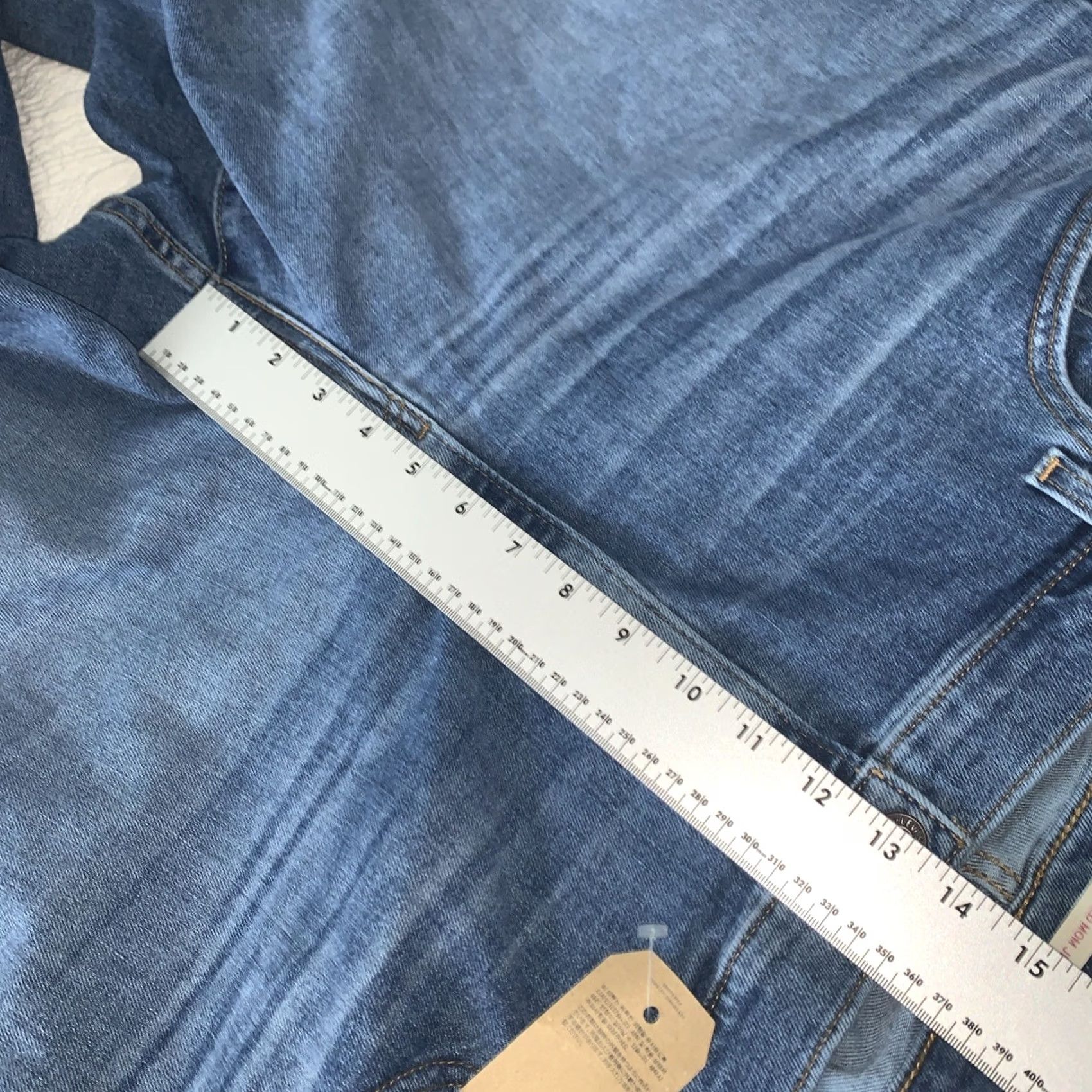 Levi's VINTAGE Levi's High Waisted Mom Jeans 24W Plus Size Denim Blue 5-Pocket Logo Zipper Button Stretch Size 42" / US 20 - 6 Thumbnail