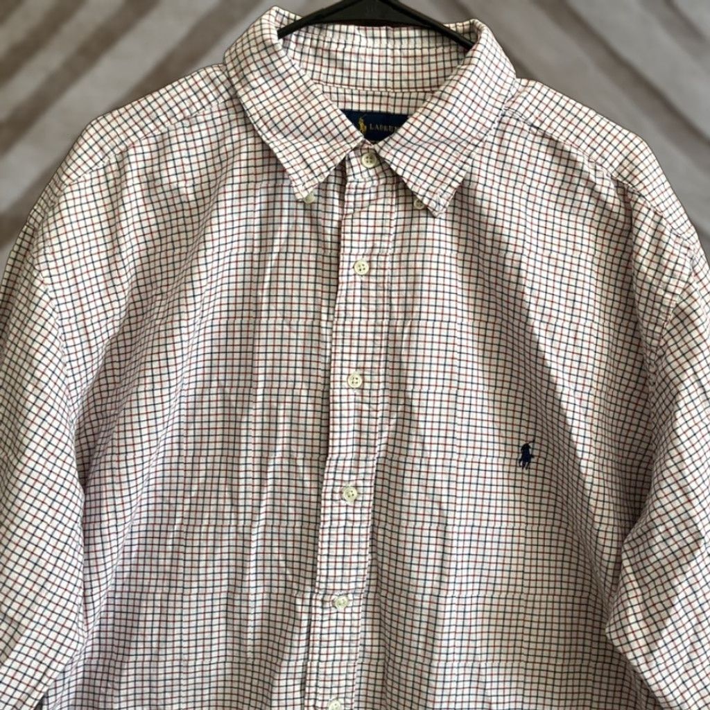 Ralph Lauren Ralph Lauren Mens Shirt White Multi Plaid Button-Up Classic Fit 2XLT 100% Cotton Dress Shirt Button-Down Collar Long Sleeve Logo Classic Mens Wear Size US XXL / EU 58 / 5 - 1 Thumbnail