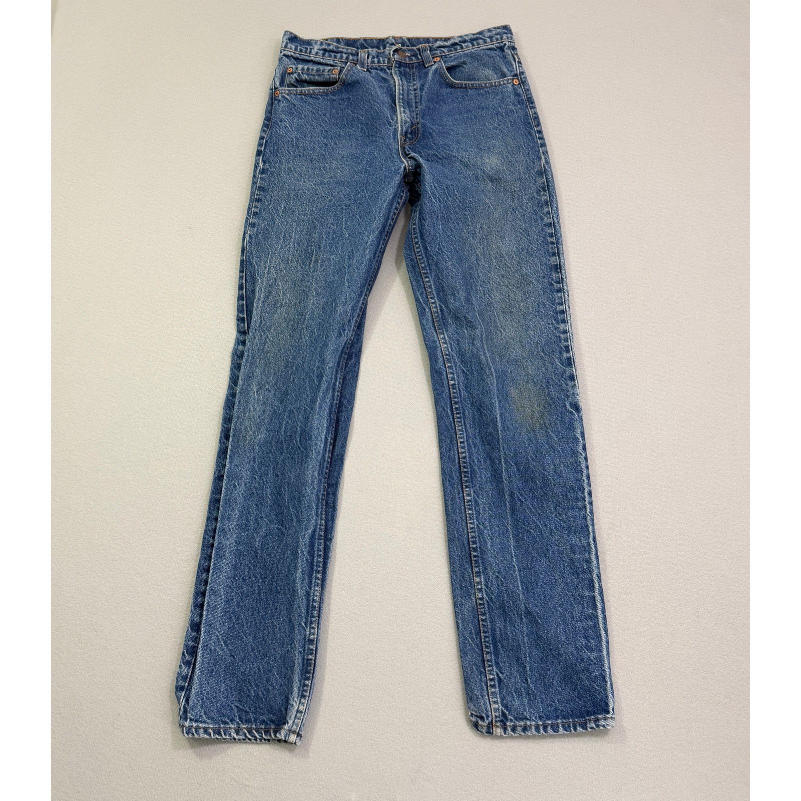 Levi's Vintage Levis 501 Jeans Men's 30x33 Measured Blue USA 90s Size US 30 / EU 46 - 1 Thumbnail