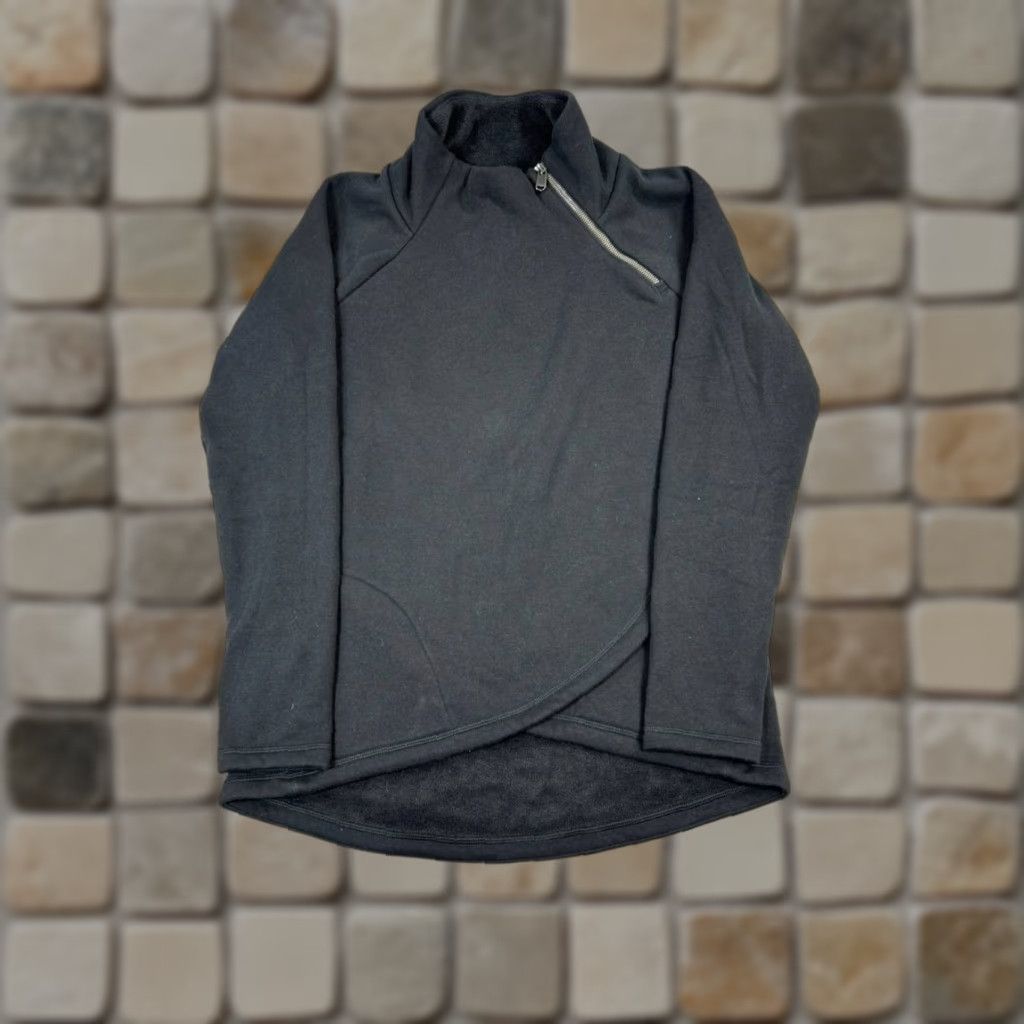 Athleta Athleta Womens Medium Black Pullover Sweater Yoga Quarterzip Athletic Mock Neck Long Sleeve Size M / US 6-8 / IT 42-44 - 1 Thumbnail