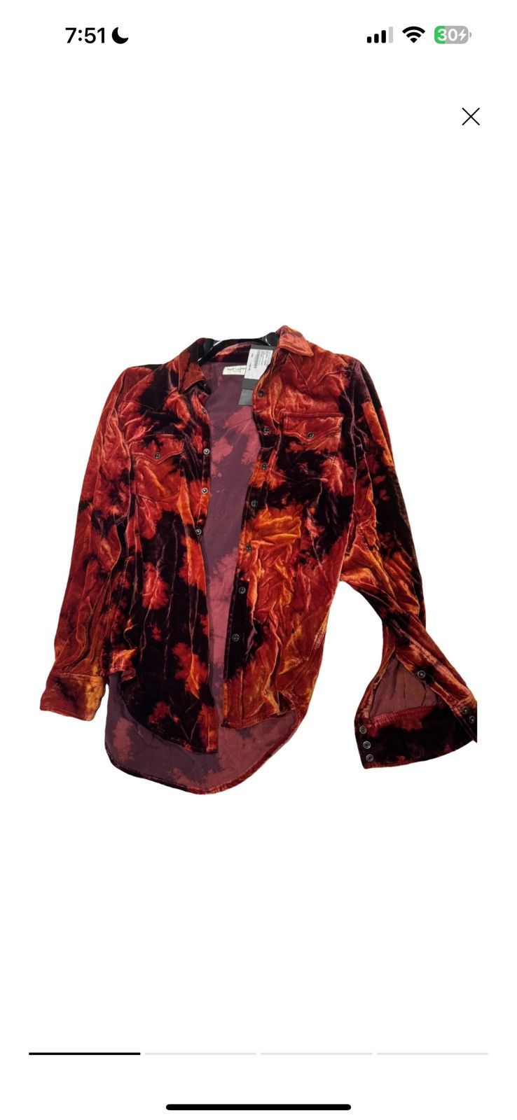 Saint Laurent Paris Saint Laurent Tie Dye Western Shirt Size US L / EU 52-54 / 3 - 1 Thumbnail