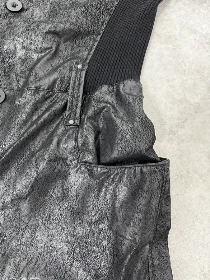 Emporio Armani 2000s Emporio Armani Black Leather Combination Size 42R - 14 Thumbnail