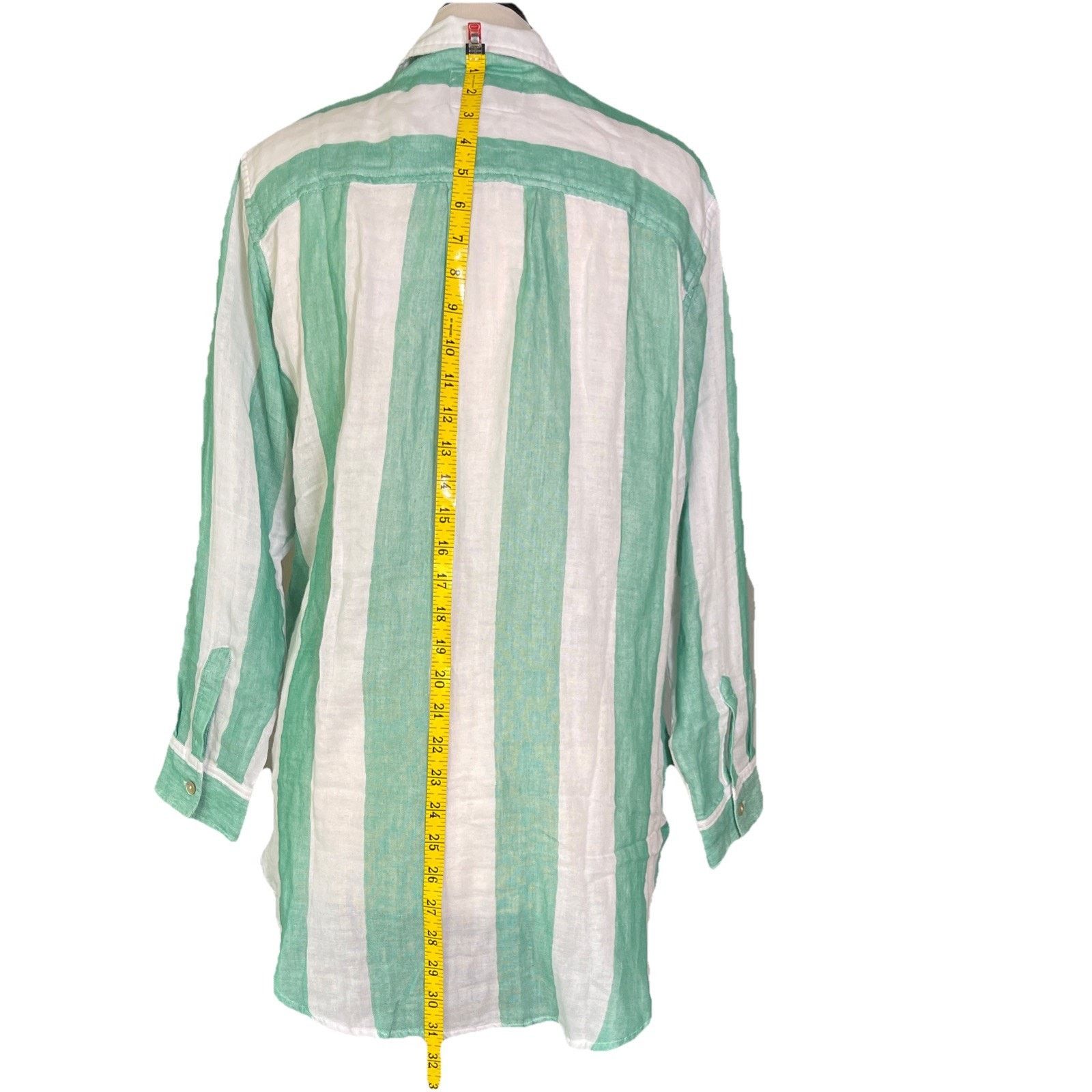 Rails Rails 100% Organic Cotton White/ Green Stripe Women’s Top Size S / US 4 / IT 40 - 7 Thumbnail