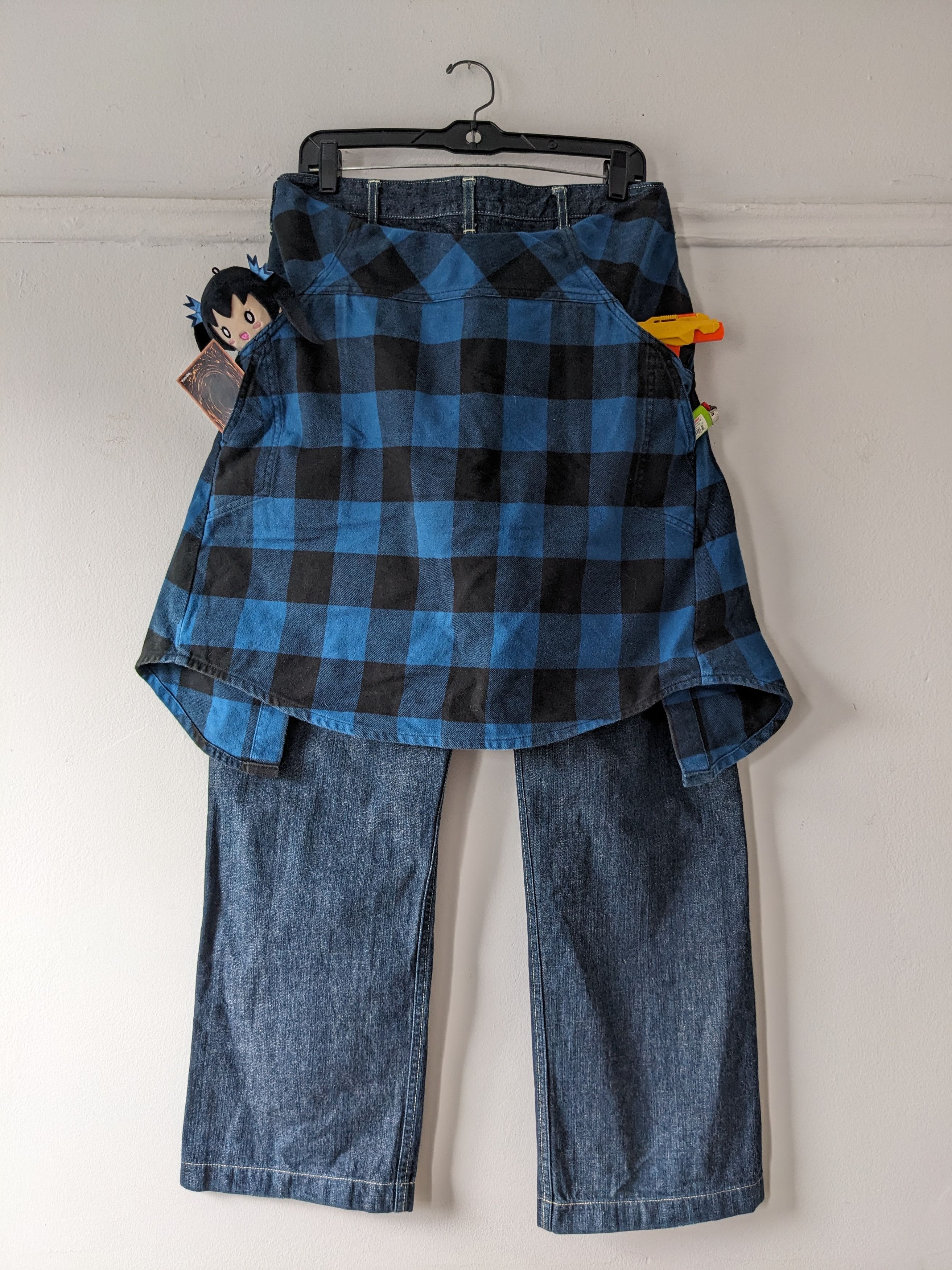Undercover × Vandalize '04 Plaid Layered Bootcut Denim Size US 32 / EU 48 - 5 Thumbnail