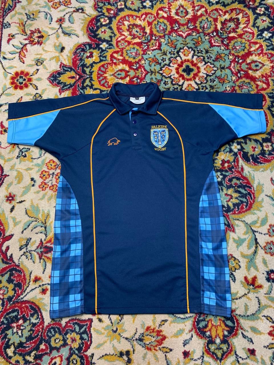 Vintage Racing Bull Falkirk Rugby polo shirt size M Men Size US M / EU 48-50 / 2 - 1 Thumbnail