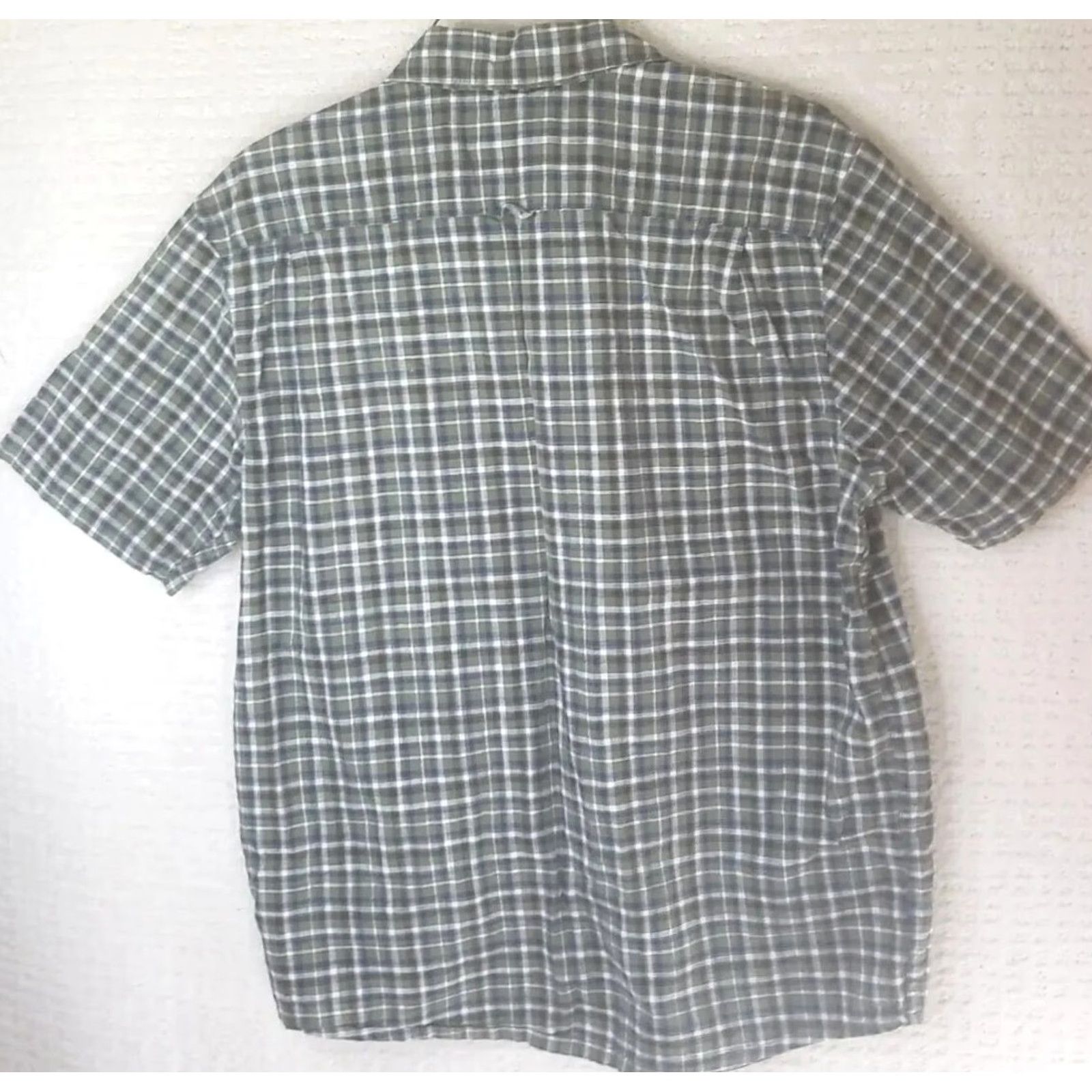 Royal Robbins VINTAGE Royal Robbins Men's Shirt Plaid Button-Front Short Sleeve Green Khaki White Regular L Size US L / EU 52-54 / 3 - 7 Thumbnail
