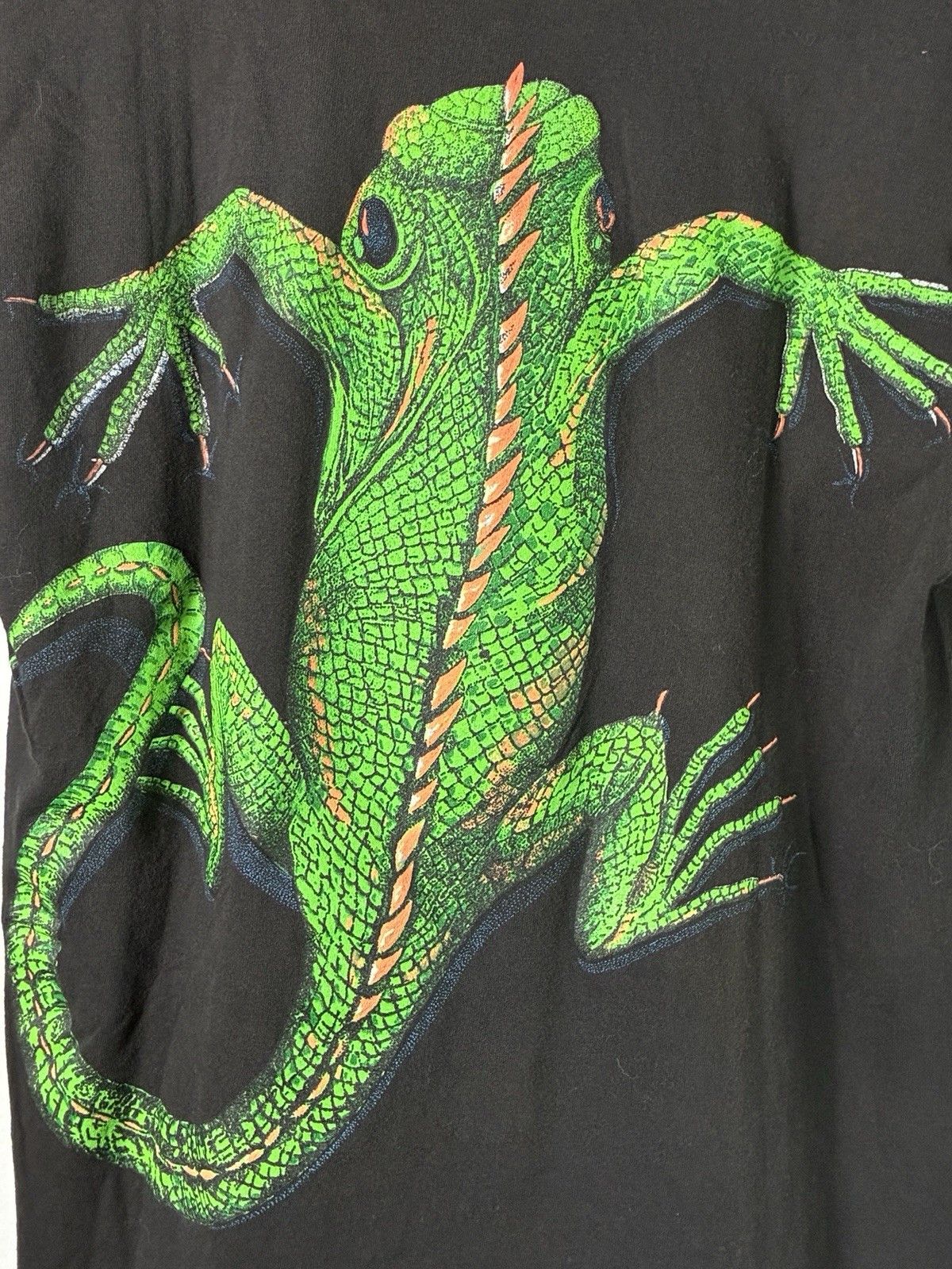 Vintage 90s Oneita British Virgin Islands Iguana Double Sided Singl Size US M / EU 48-50 / 2 - 5 Thumbnail