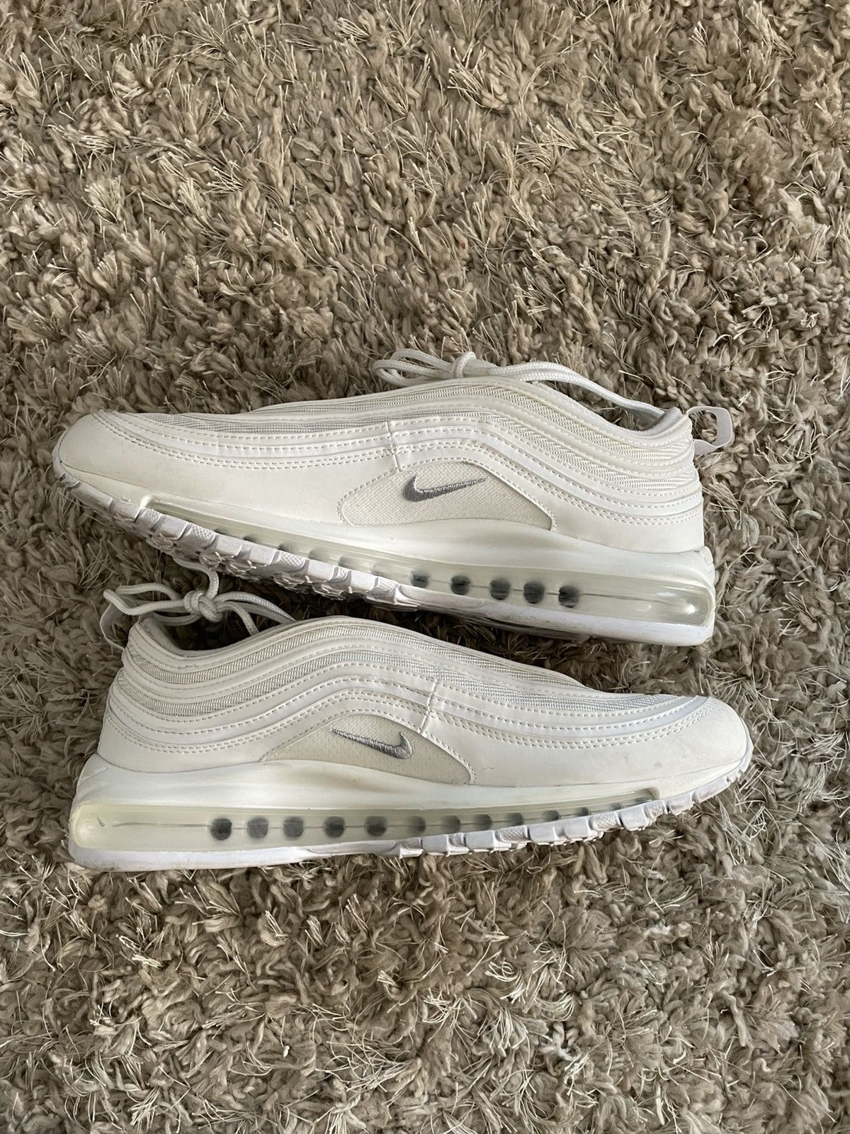 Nike Nike Air Max 97 Triple White Size US 11 / EU 44 - 3 Thumbnail