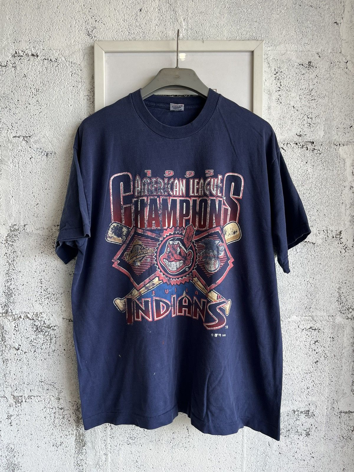 MLB × Vintage Vintage CLEVELAND INDIANS American League 1995’s Champions Size US XL / EU 56 / 4 - 2 Thumbnail