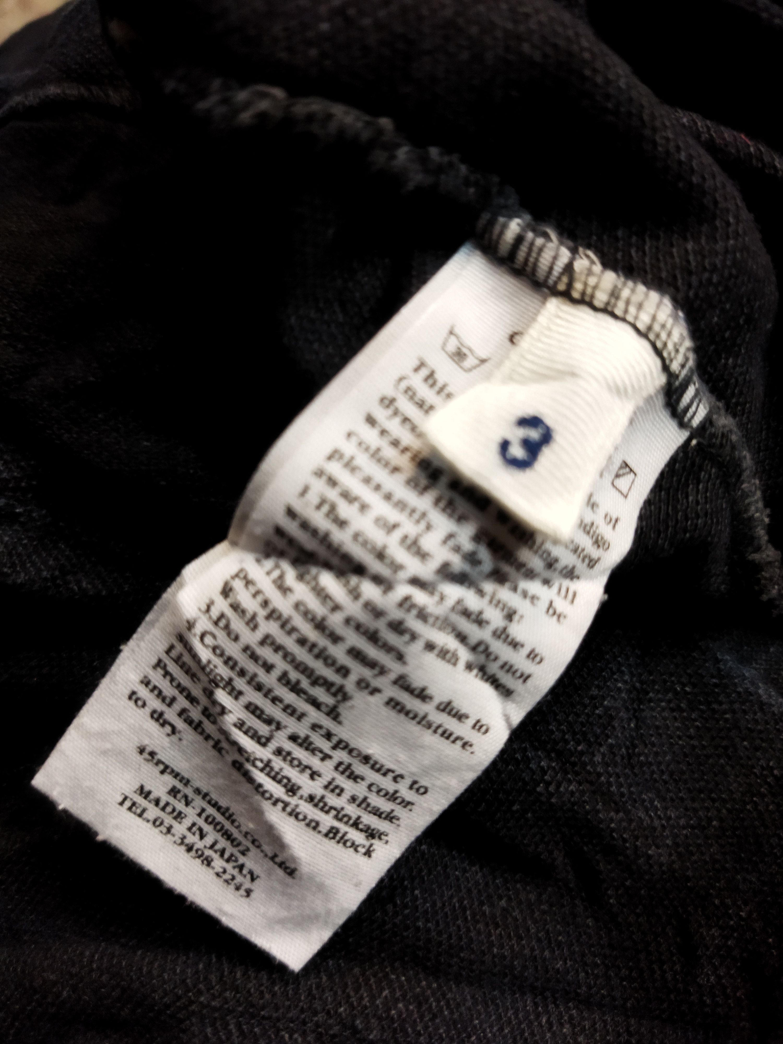 45rpm 45 Rpm Indigo Polo Tee Size US M / EU 48-50 / 2 - 4 Thumbnail