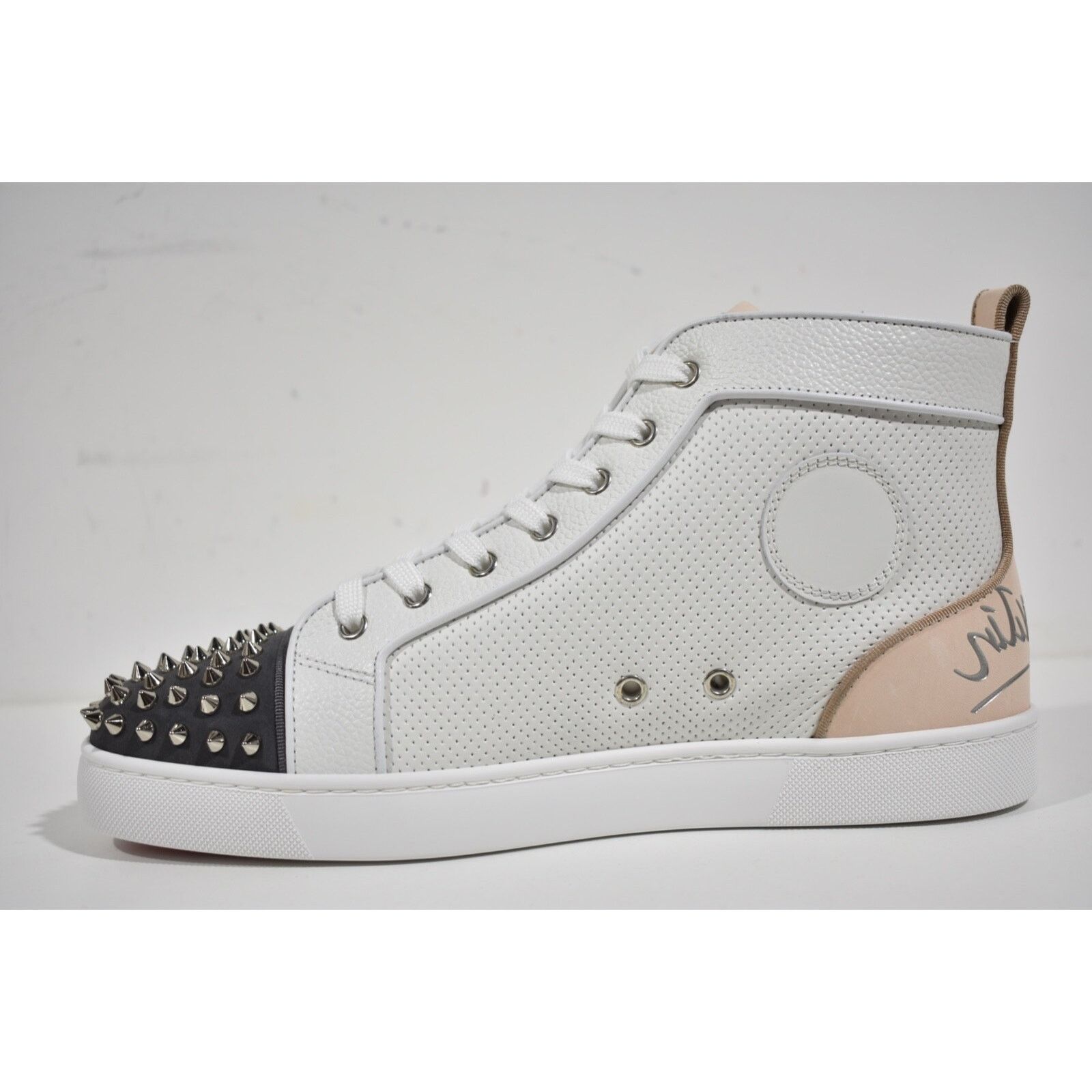 Christian Louboutin Christian Louboutin Lou Spikes Perforated High Top Sneaker Size US 9 / EU 42 - 8 Thumbnail