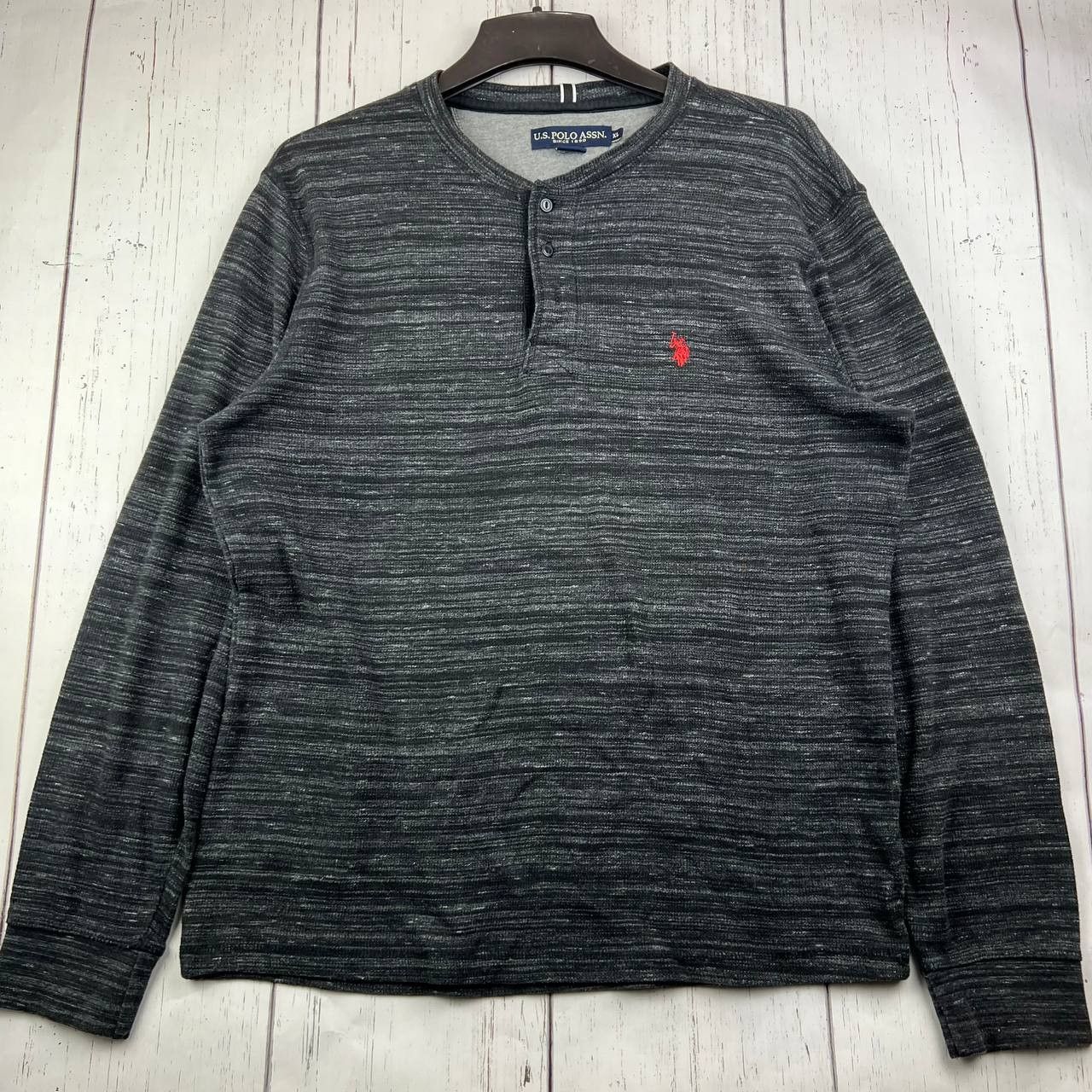 U.S. Polo Assn. U.S. Polo Assn. XL Heathered Pullover Sweatshirt Men Size US XL / EU 56 / 4 - 1 Thumbnail