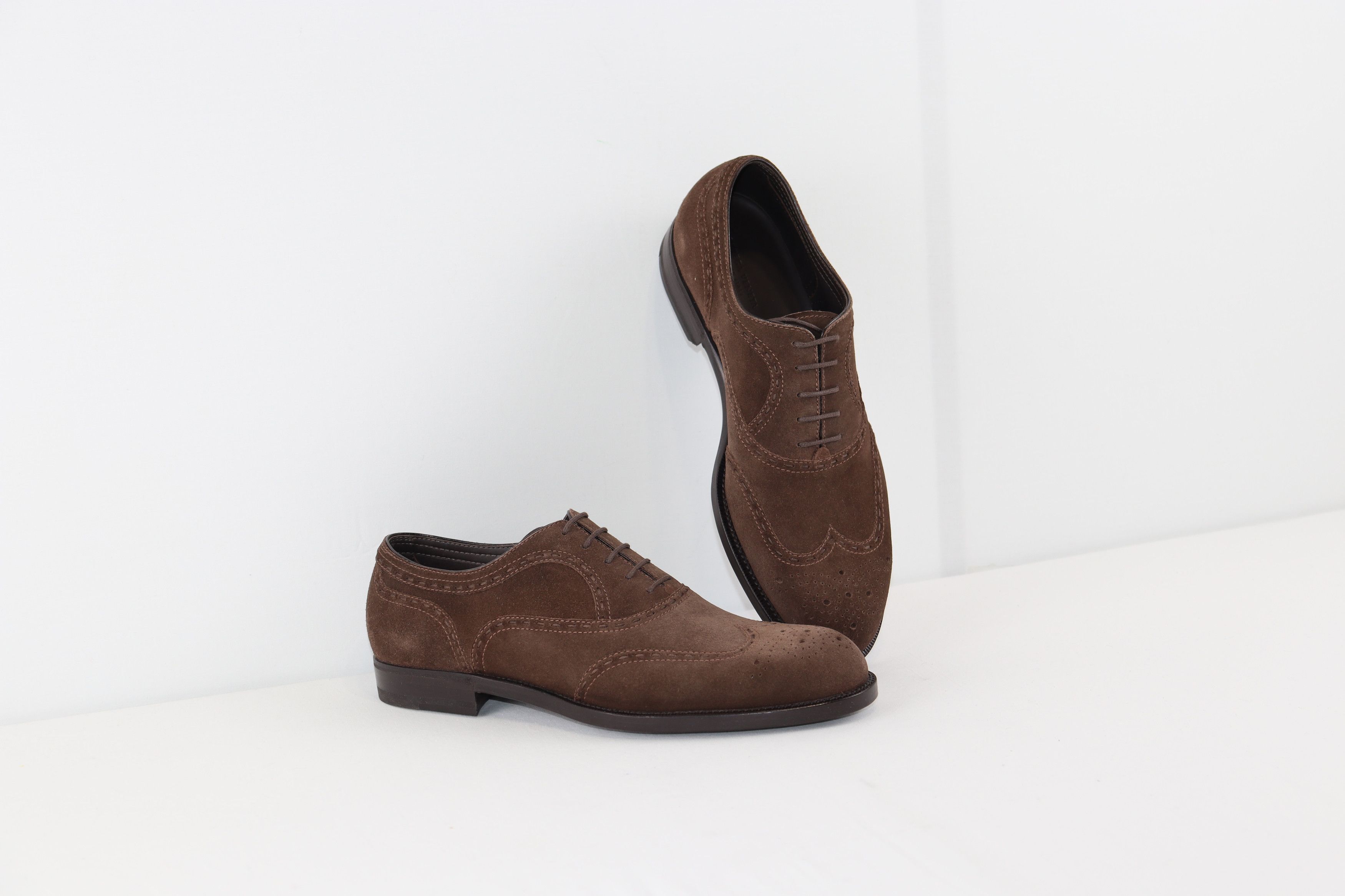 Bottega Veneta o1rshd1 Calf Skin Suede Leather Sole Shoe in Brown Size US 8 / EU 41 - 12 Thumbnail