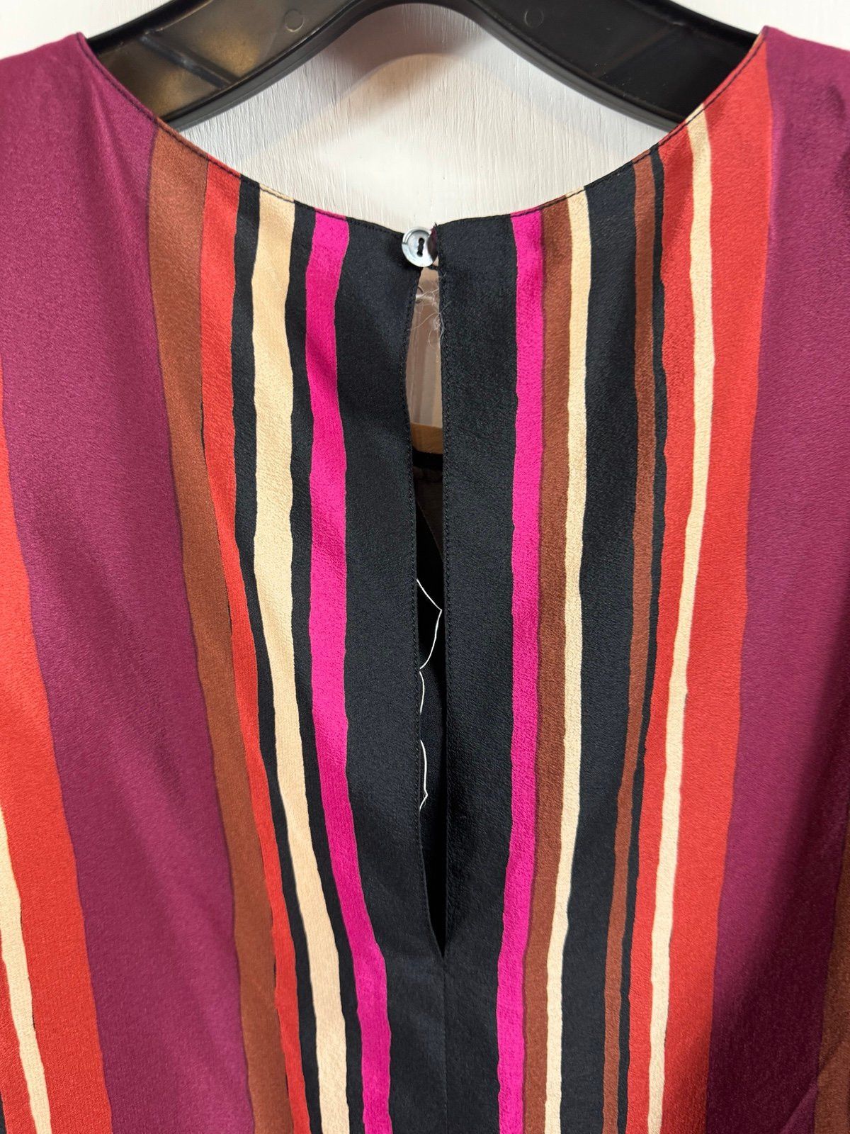 Chloe Vintage Chloé Striped Silk Blouse 1980s Sleeveless Top size Size M / US 6-8 / IT 42-44 - 5 Thumbnail