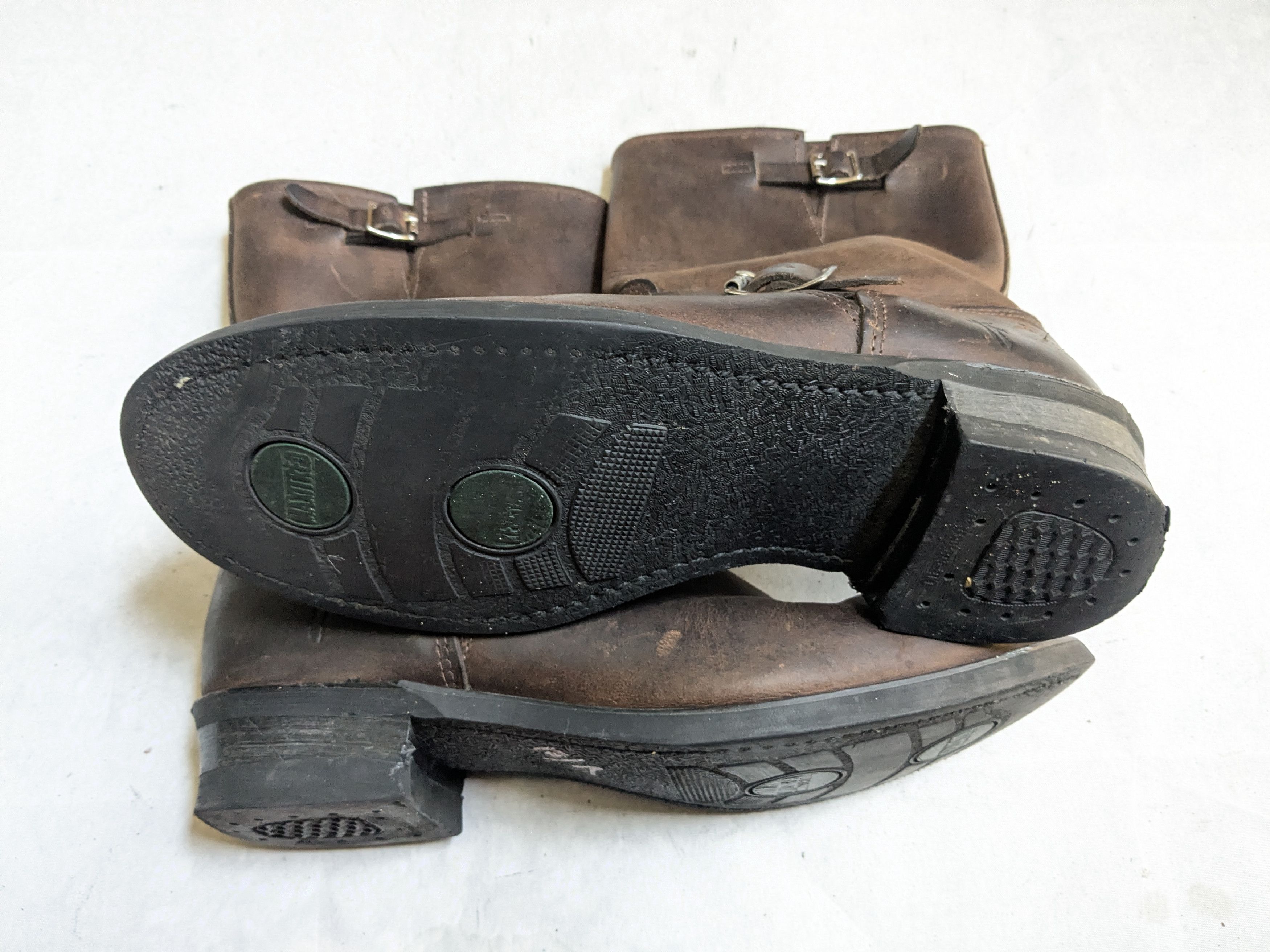 Frye Frye Engineer Boots Brown 11.5 M Leather Buckle Strap Size US 11.5 / EU 44-45 - 18 Thumbnail