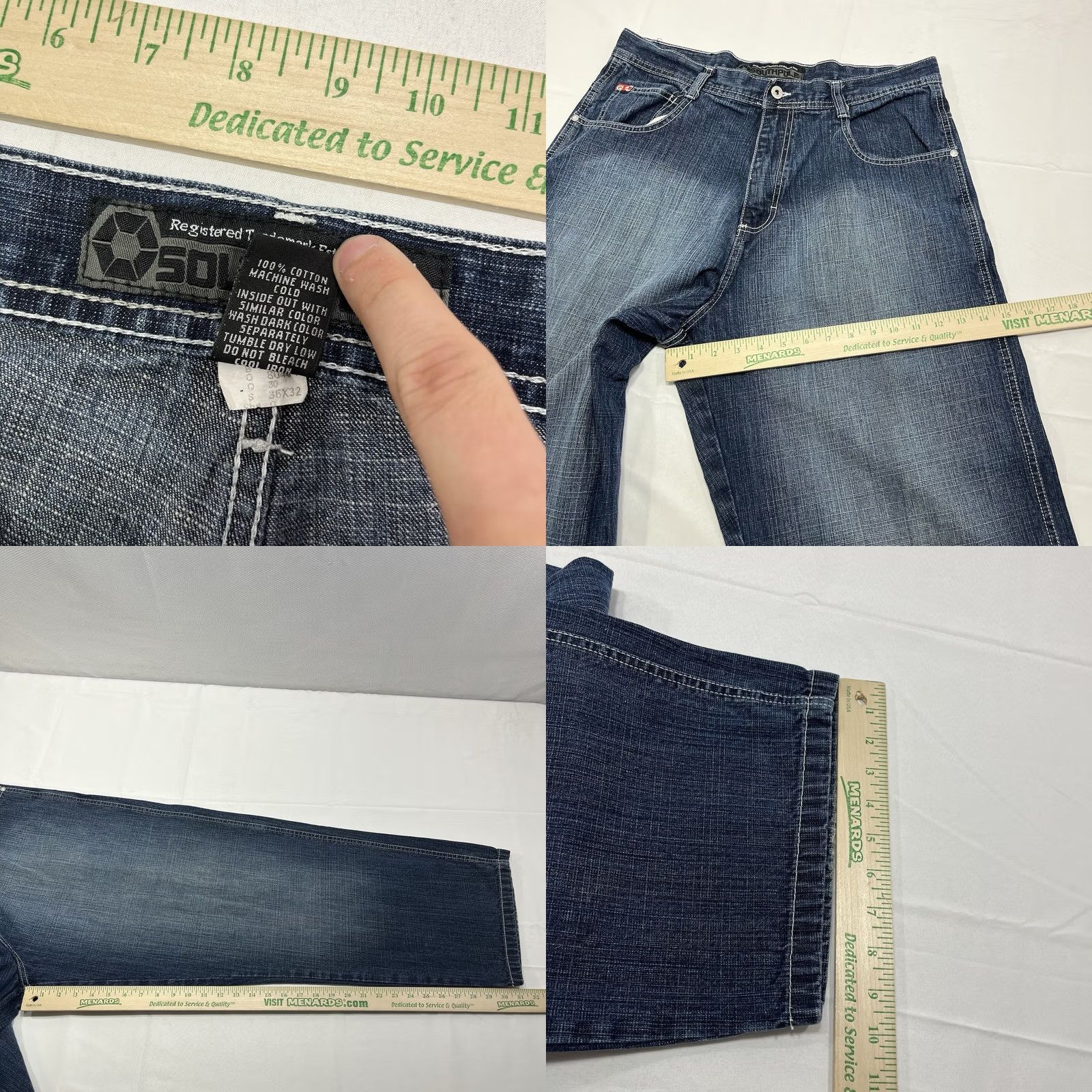 Southpole VINTAGE SOUTHPOLE Jeans 36x31 Y2K Classic Baggy Red Tab Denim Skater Hip Hop Mens Size US 36 / EU 52 - 8 Thumbnail