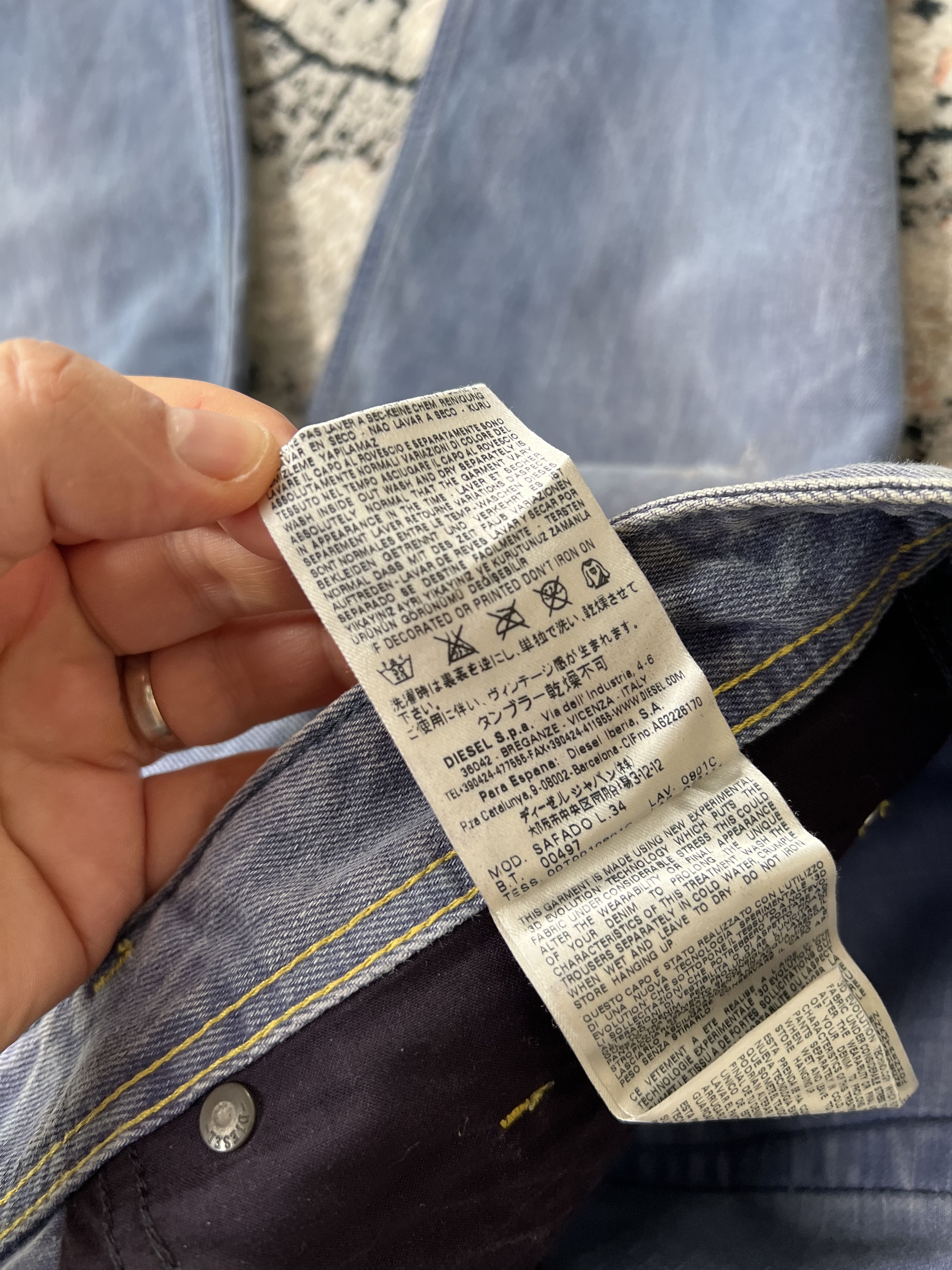Diesel Diesel Safado Jeans Size US 33 - 9 Thumbnail