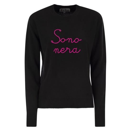 MC2 Saint Barth MC2 SAINT BARTH Women Sweater QUE0010 BLACK Size L / US 10 / IT 46 - 1 Thumbnail