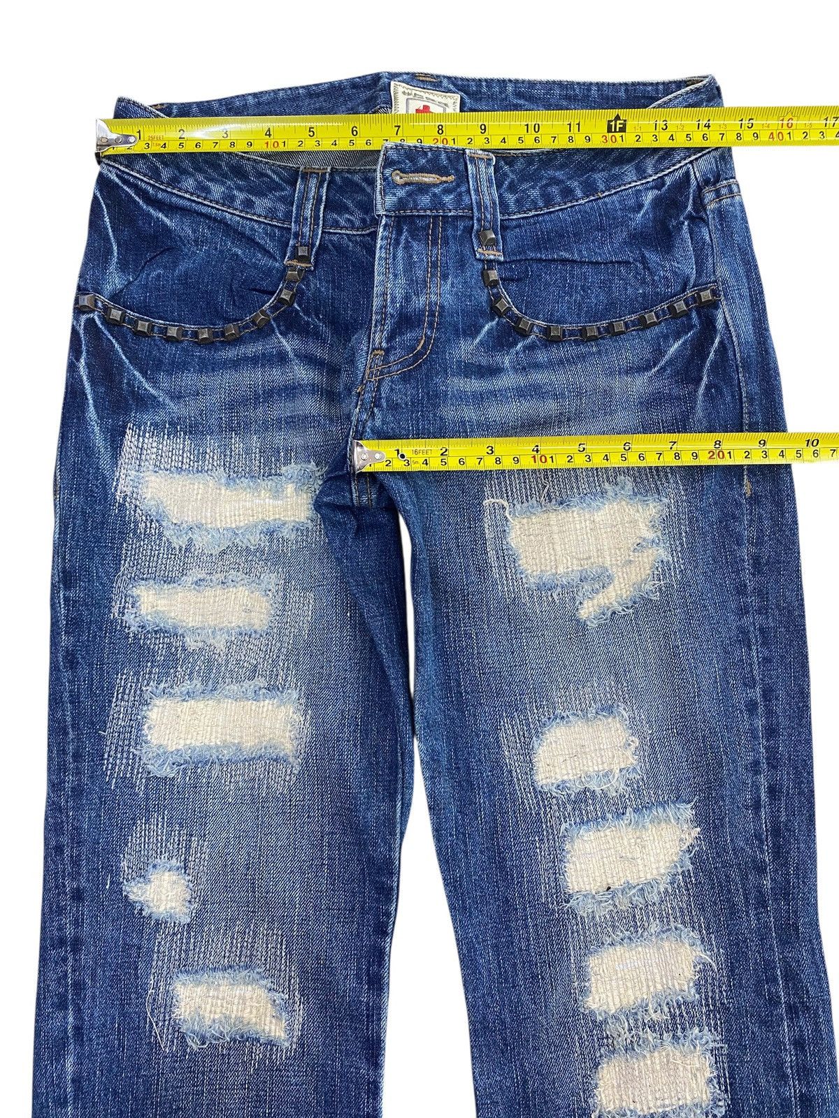Cook Jeans Cook Jeans Brand Ripped Studs Style Straight Jeans Size US 29 - 5 Thumbnail