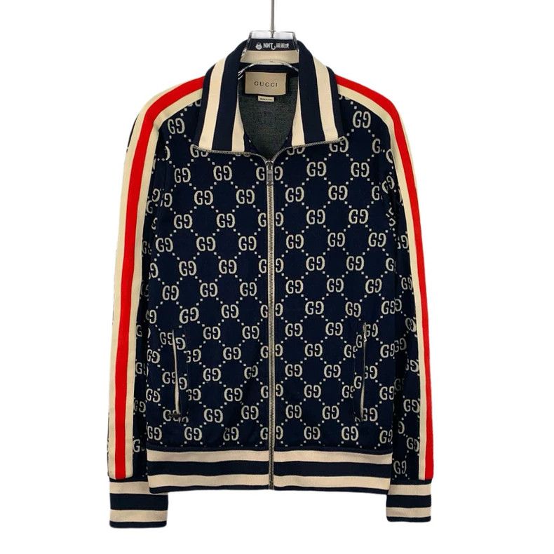 Gucci Gucci Color-matched logo jacquad full-printed cotton lapel Size US S / EU 44-46 / 1 - 1 Thumbnail